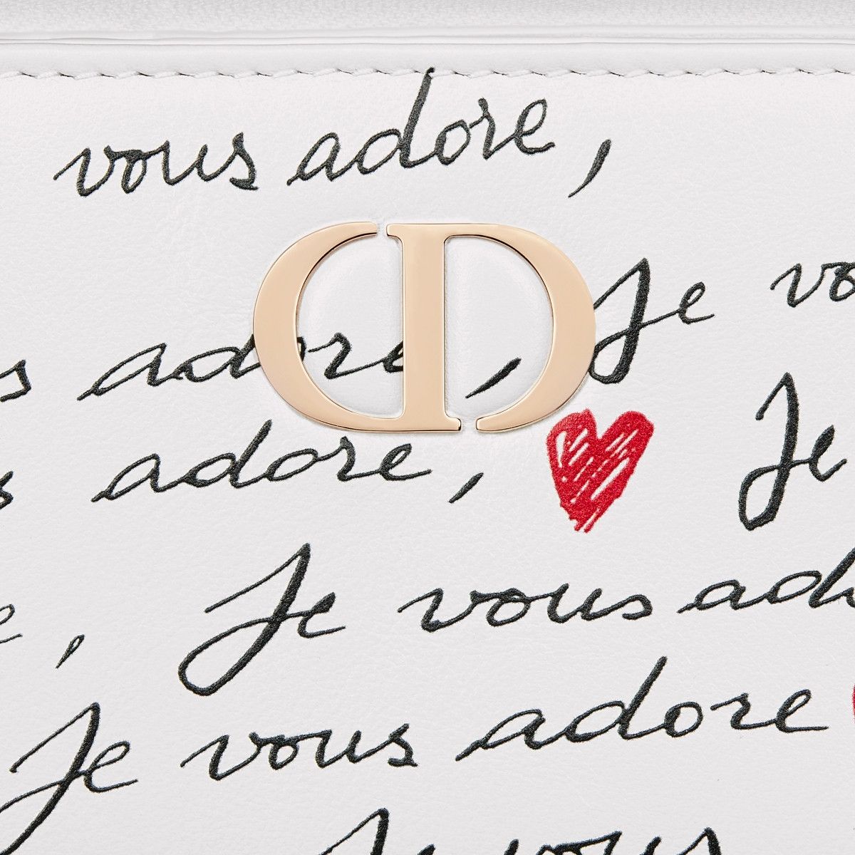 Dior o1bcso1str0226 Size:OS/Caro Scarlet Wallet in White/Black Size ONE SIZE - 6 Thumbnail