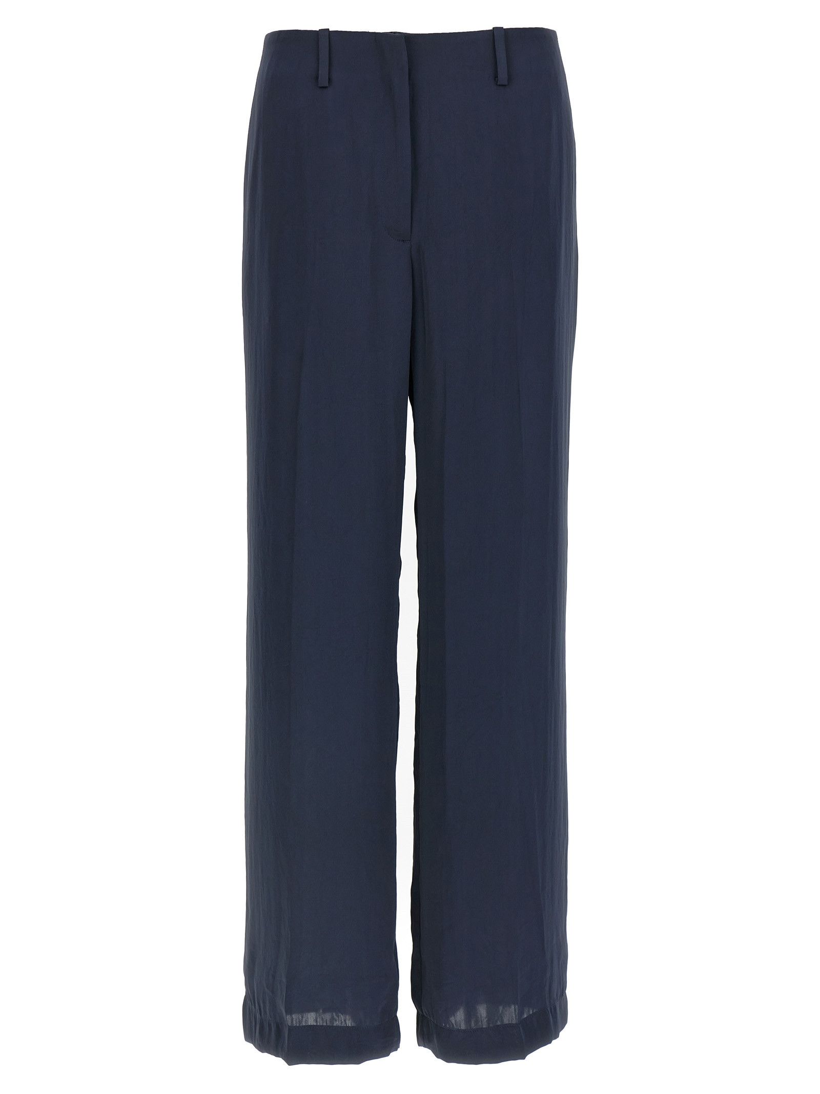 Silk effect trousers