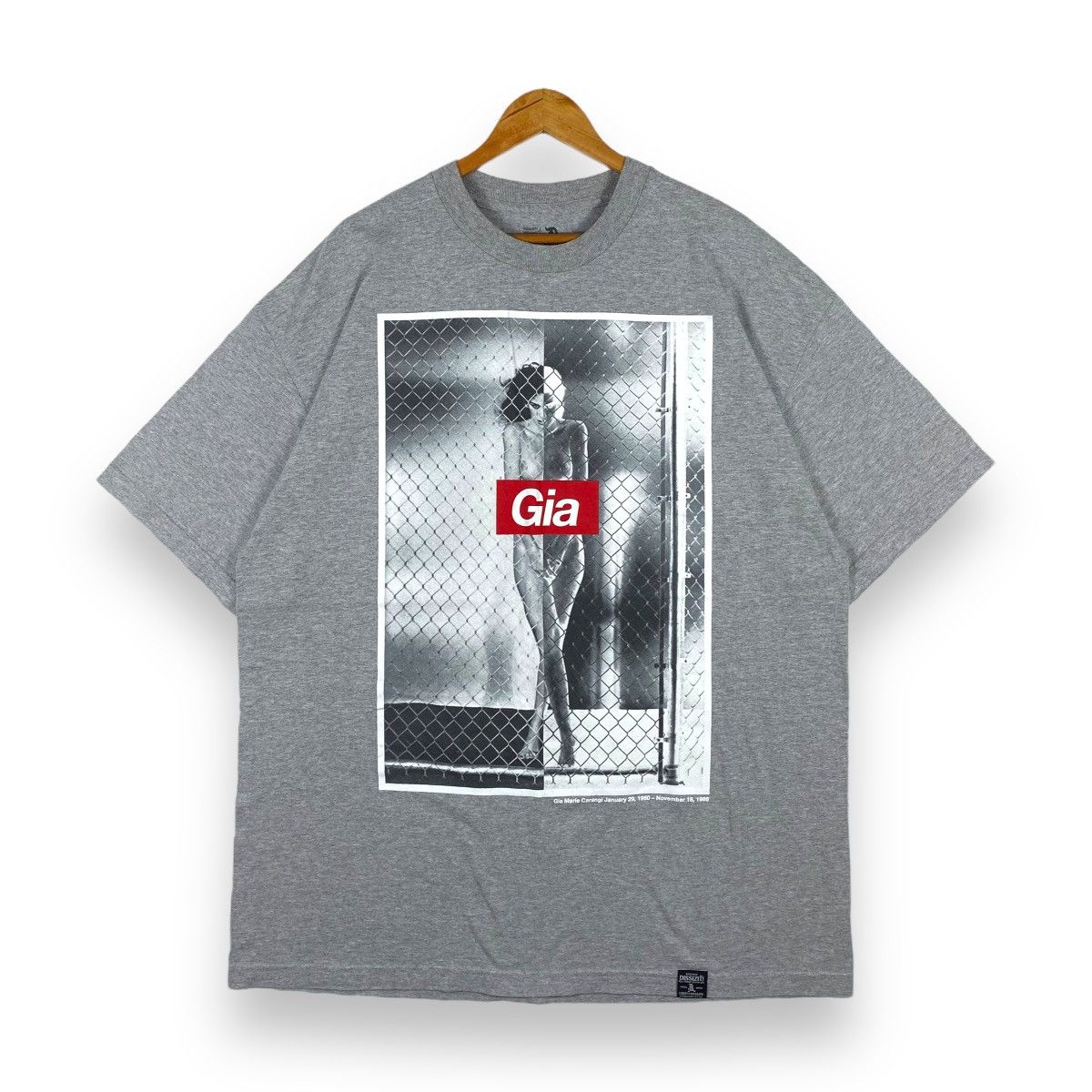 Dissizit × Vintage Dissizit GIA MARIE CARANGI American Super Model Memorial Tee Size US XXL / EU 58 / 5 - 1 Thumbnail