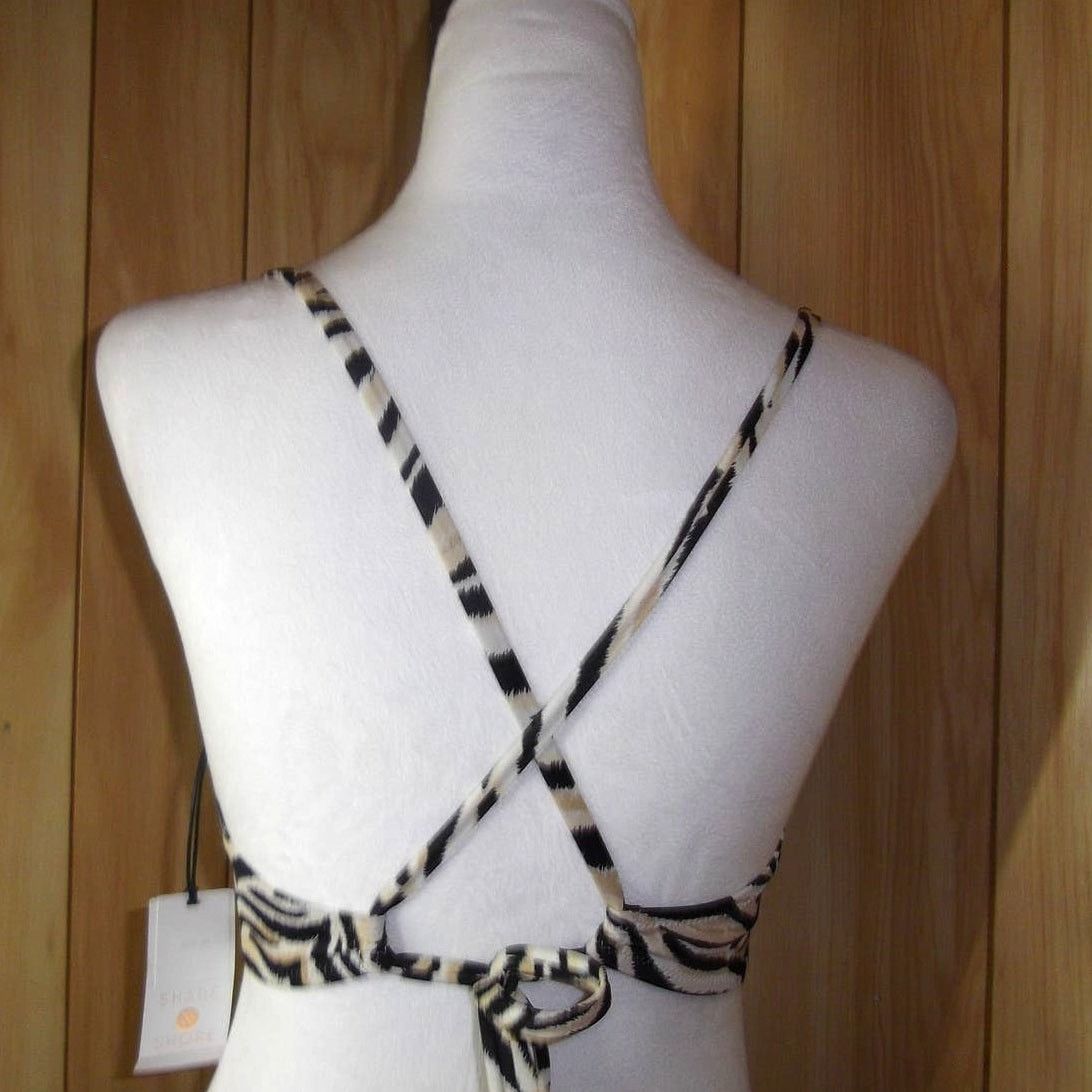 Other NWT Shade & Shore Zebra Underwire Bikini Top 36B Size ONE SIZE - 2 Thumbnail