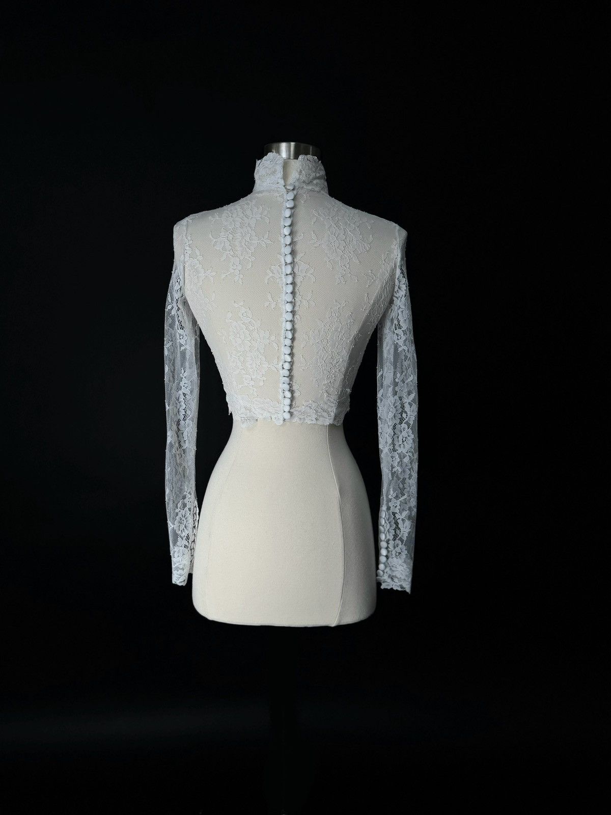 Other Preloved US 0 Anna Augusta Custom Made Bridal Lace Cape Size XS / US 0-2 / IT 36-38 - 6 Thumbnail