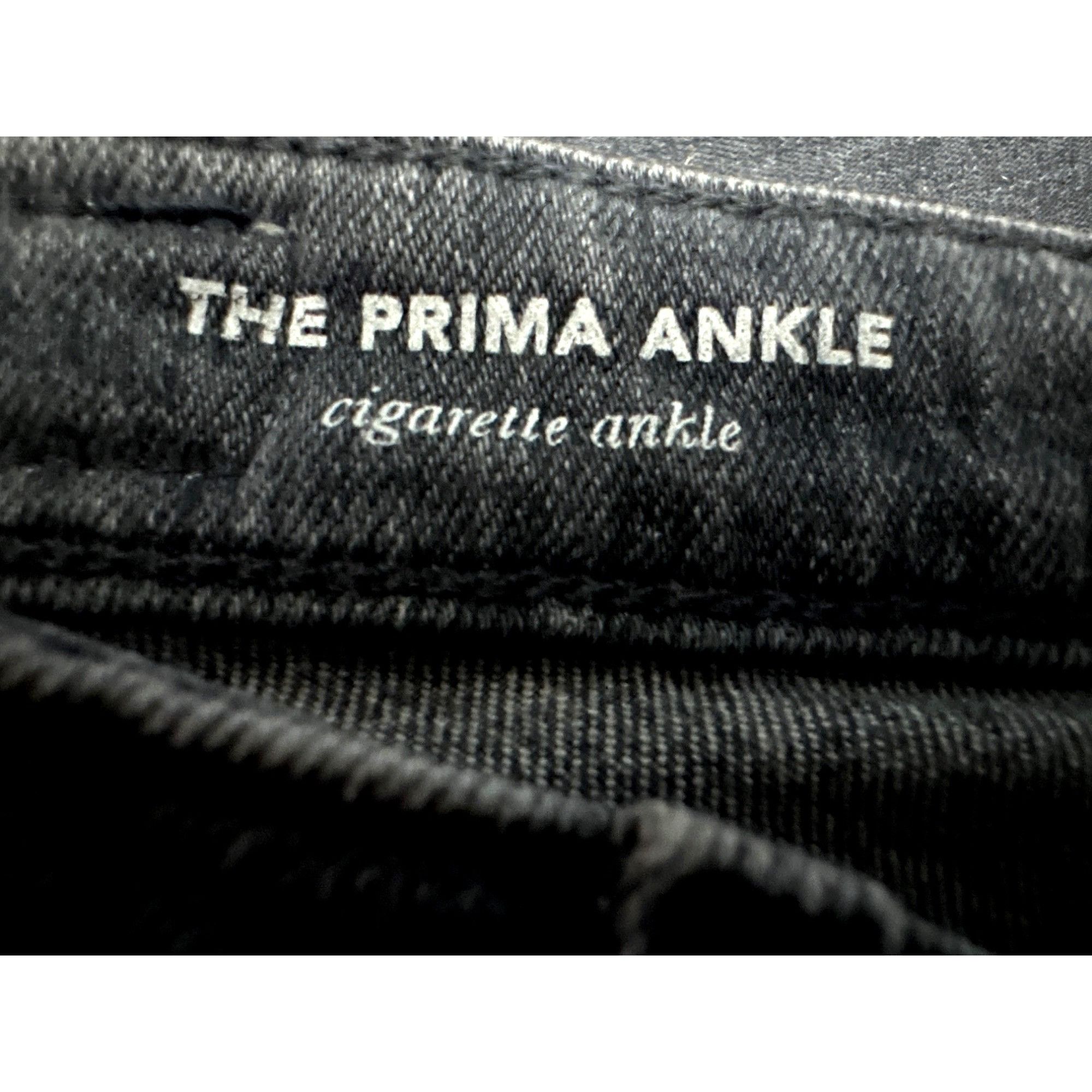 AG Adriano Goldschmied AG Adriano Goldschmied The Prima Ankle Cigarette Jeans Black Size 23" - 7 Thumbnail