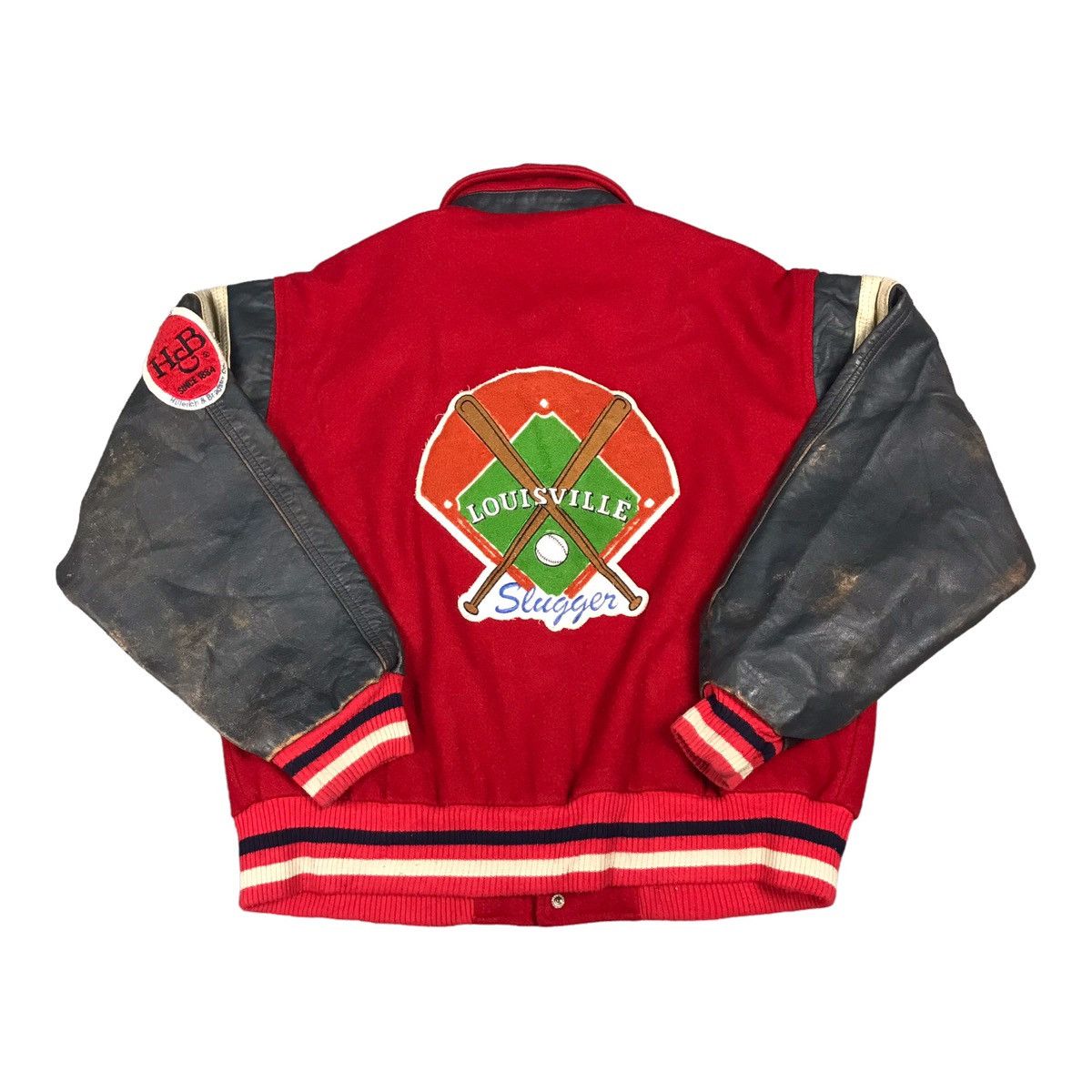 Vintage OG LOUISVILLE SLUGGER BASEBALL VARSITY JACKET Size US L / EU 52-54 / 3 - 1 Thumbnail