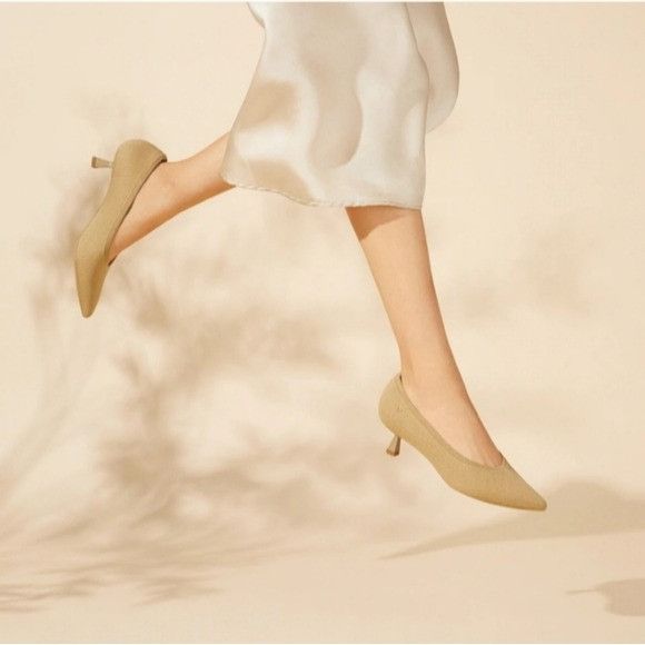 Other The Vivaia Stella Pointed Toe Nude Beige Everyday Comfort Ki Size US 10.5 / IT 40.5 - 1 Thumbnail
