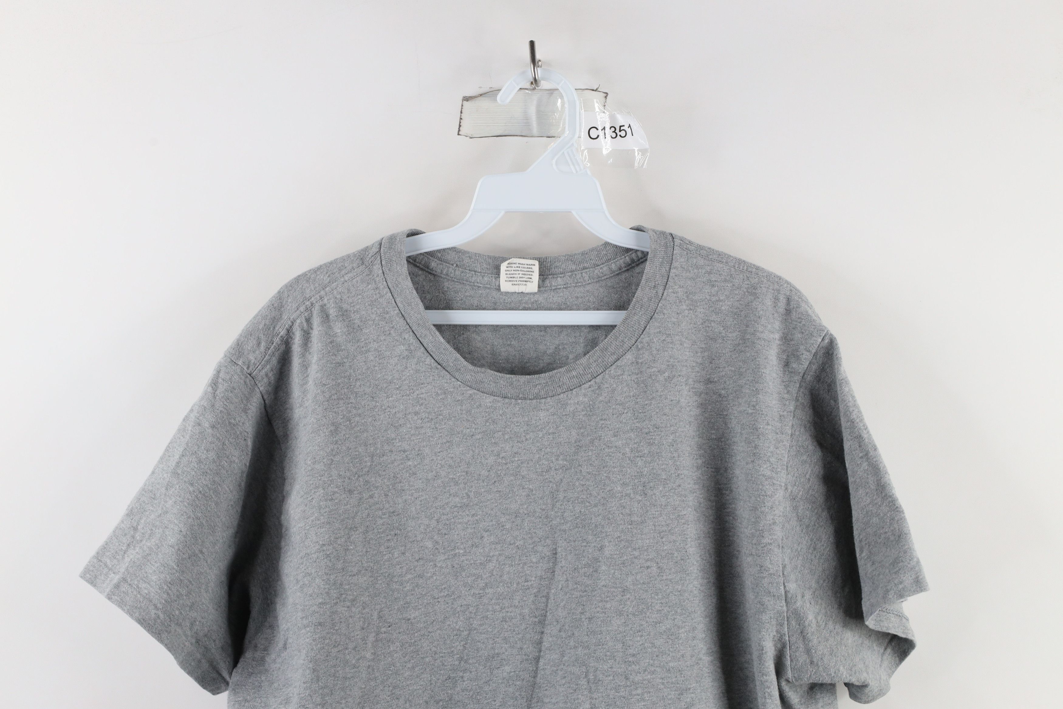 Vintage Vintage 90s Streetwear Short Sleeve Shirt Heather Cotton Size US XL / EU 56 / 4 - 2 Thumbnail