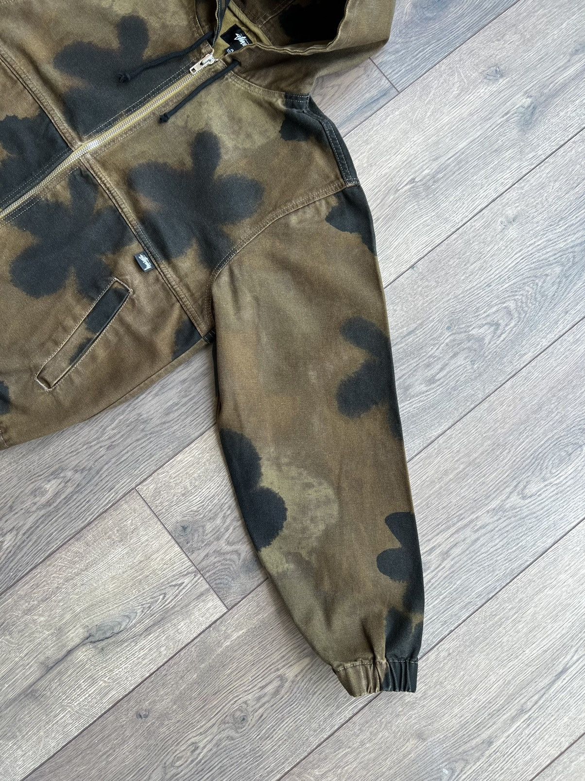 Stussy Stussy Floral Dye Hooded Work Jacket Medium Size US M / EU 48-50 / 2 - 10 Thumbnail