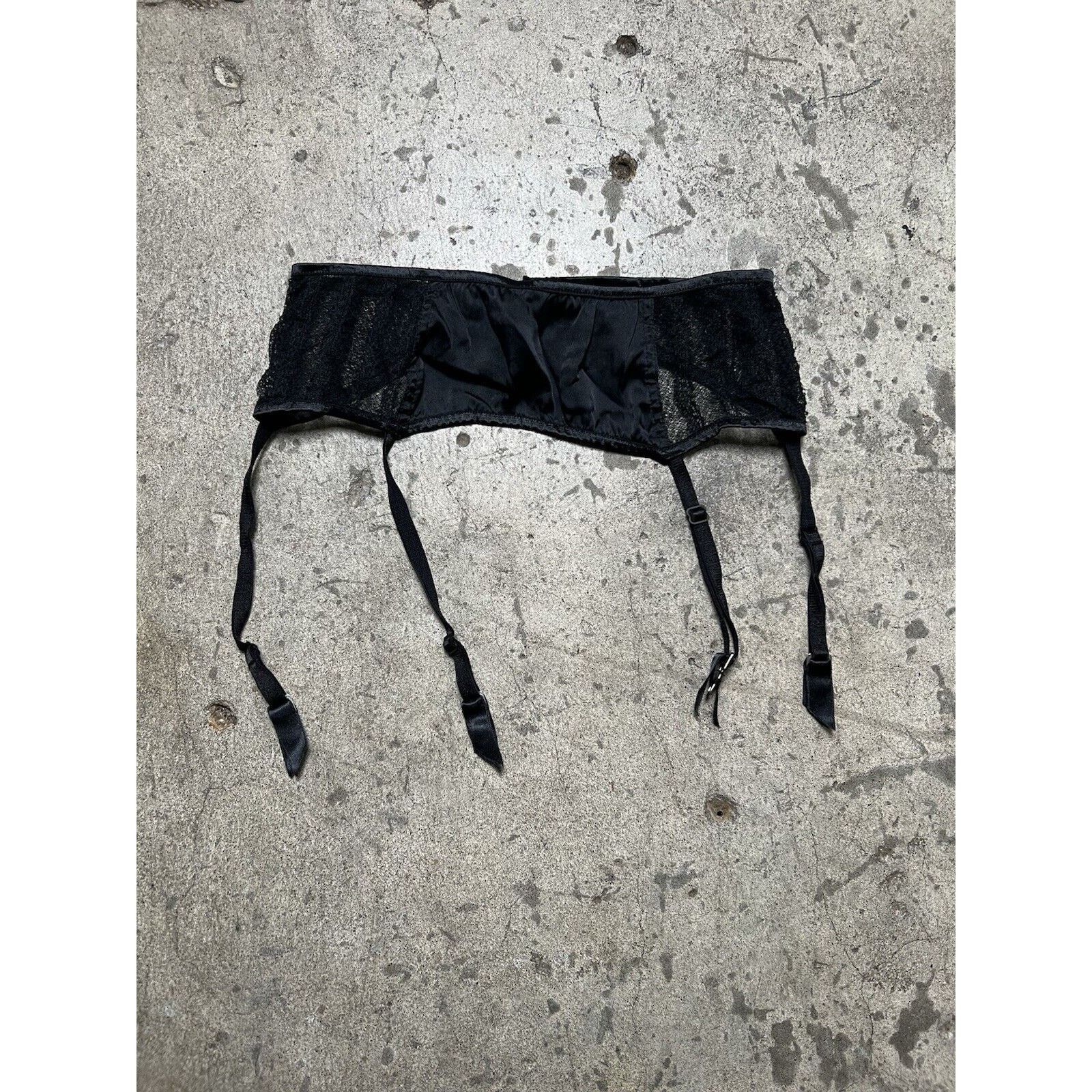 KIKI DE MONTPARNASSE Kiki de Montparnasse garter belt Black Size S Black Silk Size ONE SIZE - 1 Thumbnail