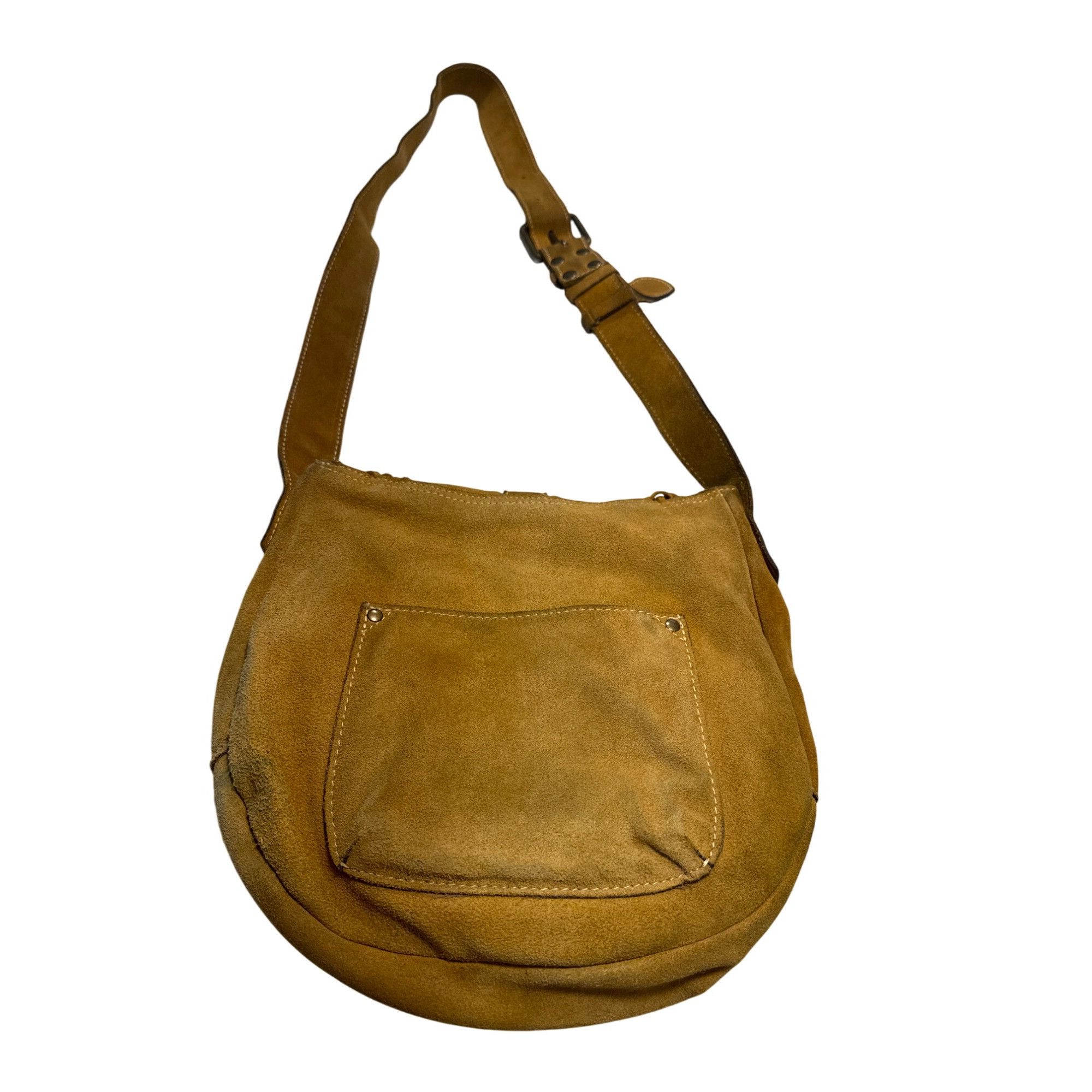 Patricia Nash Patricia Nash Womens Brown Leather Suede Hobo Shoulder Bag S Size ONE SIZE - 1 Thumbnail