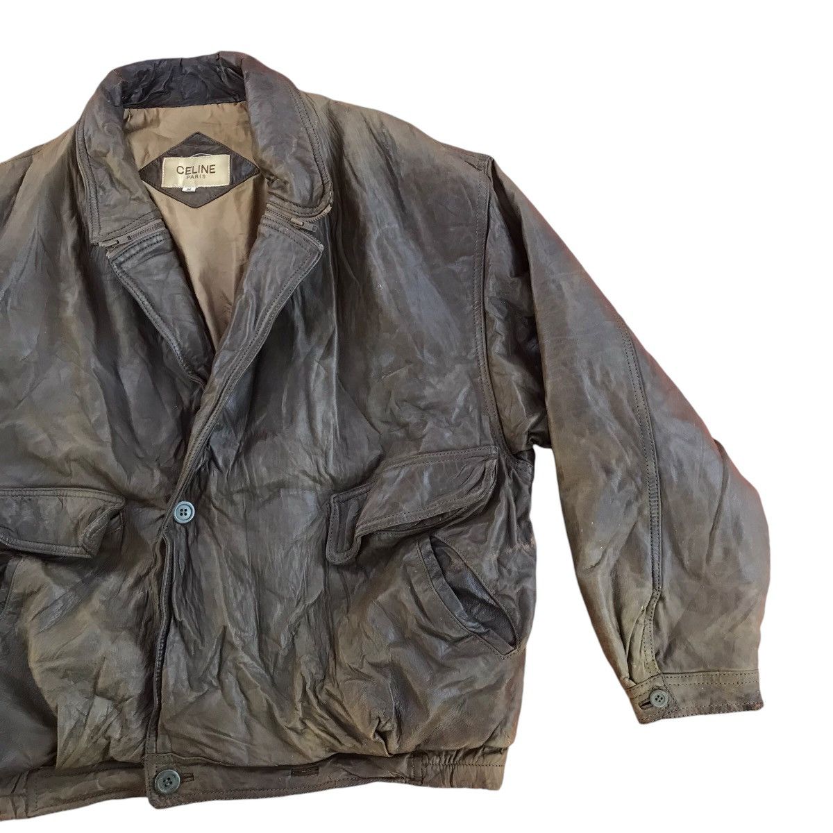 Celine RARE VINTAGE CELINE PARIS LEATHER JACKET Size US M / EU 48-50 / 2 - 5 Thumbnail