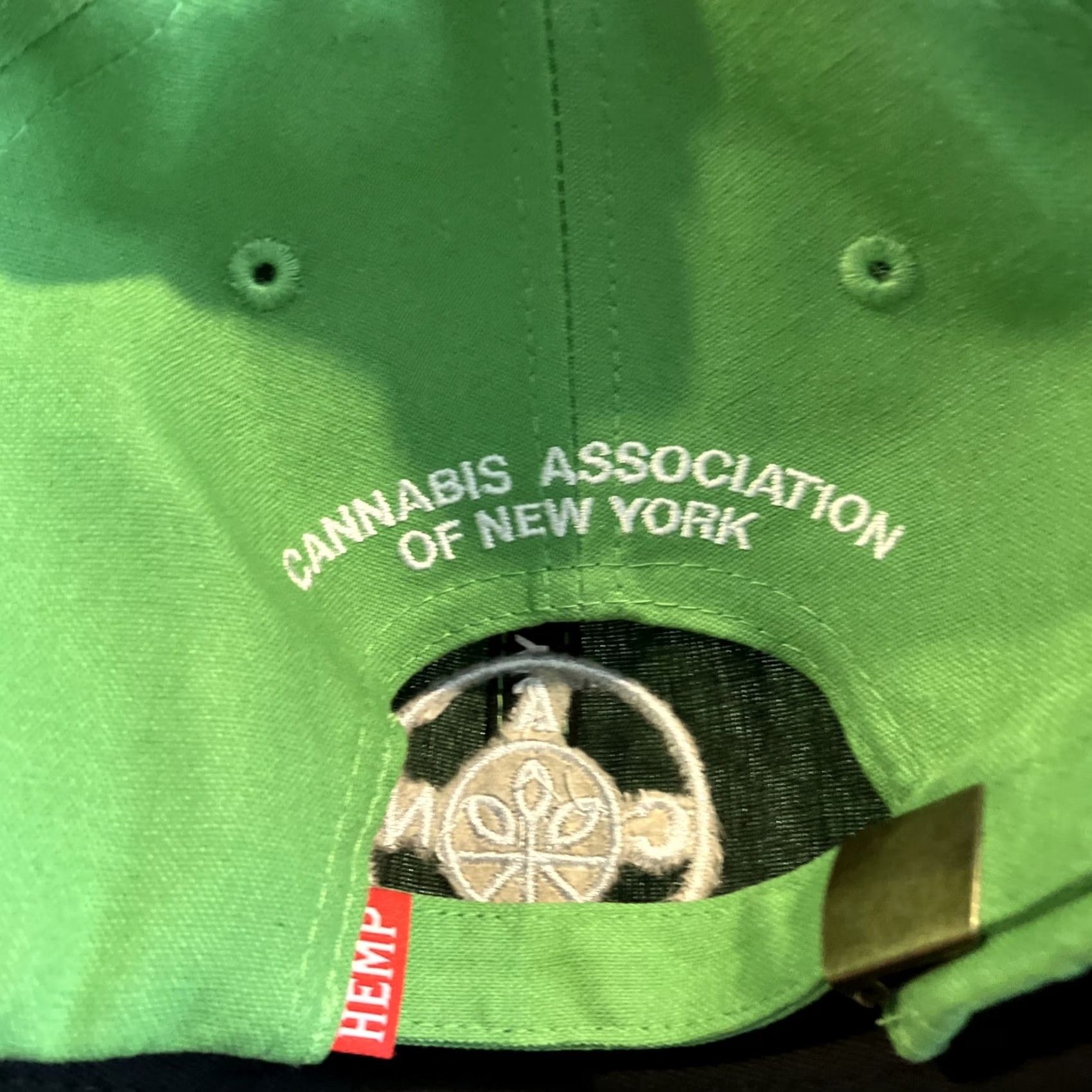 Vintage RARE Cannabis Association Of New York CANY Green Adjustable Baseball Cap Mens One Size Cap Size ONE SIZE - 2 Thumbnail