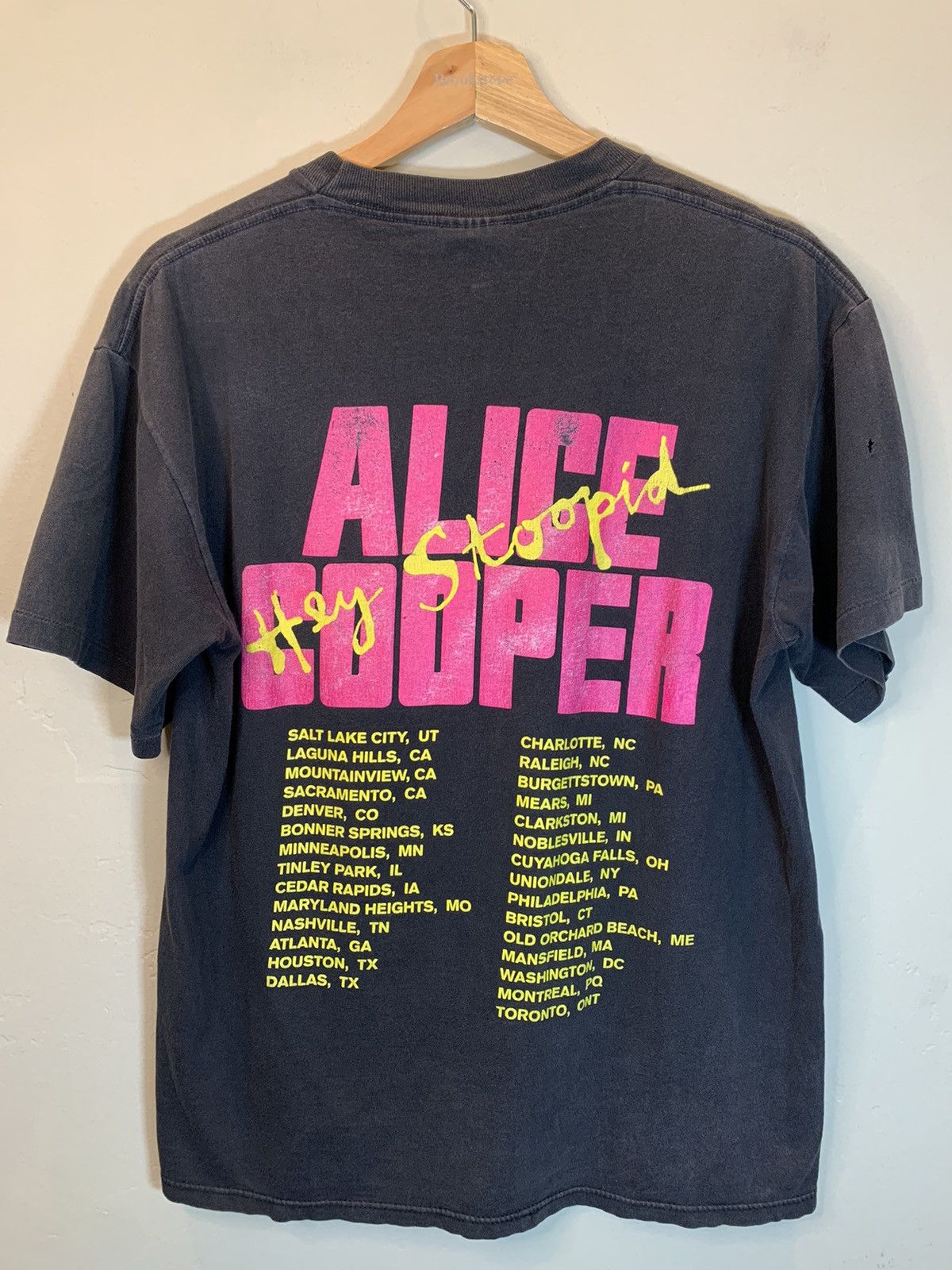 Band Tees × Brockum × Vintage *RARE* Vintage 1991 Alice Cooper Hey Stoopid Band Tour Shirt Size US L / EU 52-54 / 3 - 2 Thumbnail