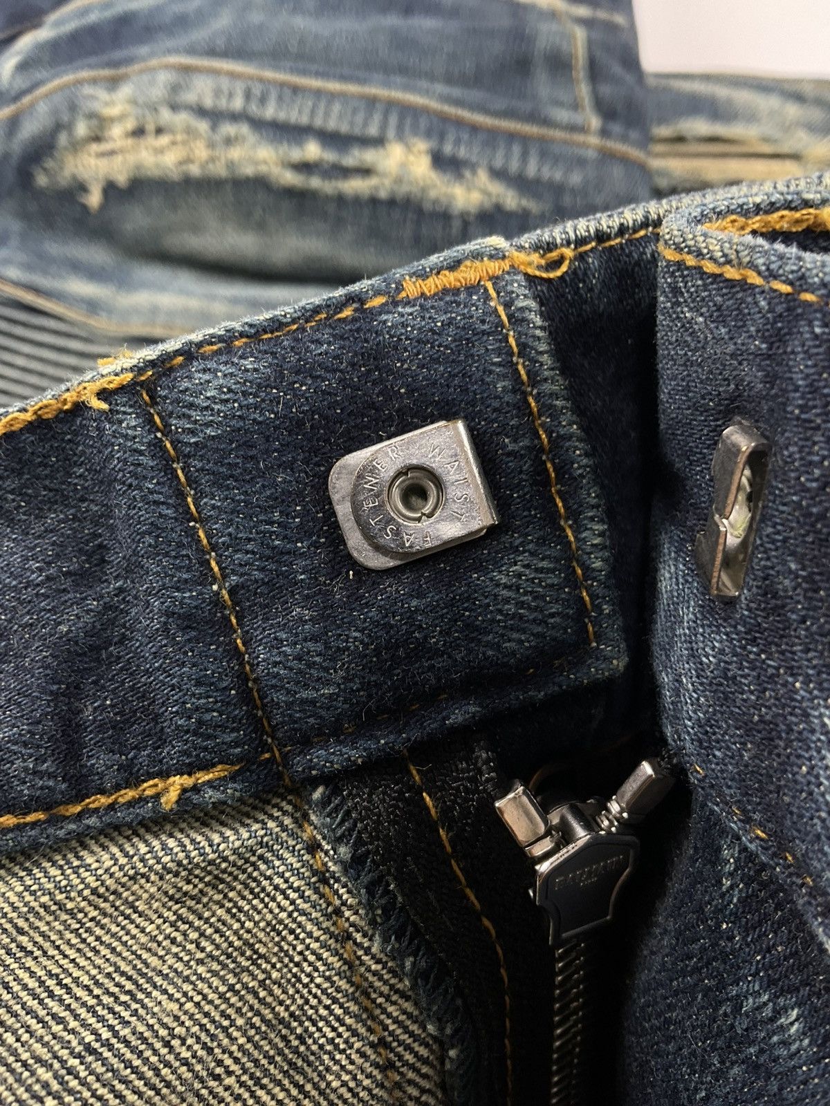 Balmain Balmain Distressed Biker Denim Size US 33 - 8 Thumbnail