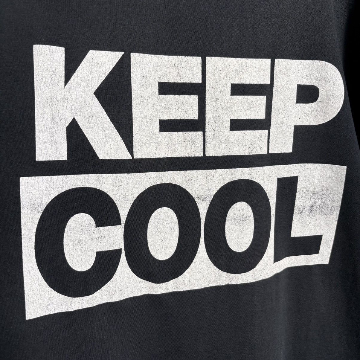 Vintage Vintage 90s Keep Cool Logo Graphic Single Stitch T-Shirt Size US L / EU 52-54 / 3 - 3 Thumbnail