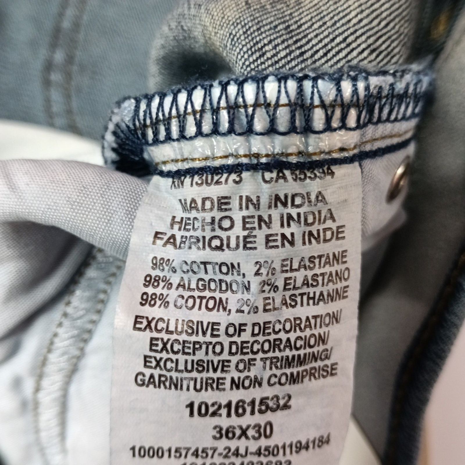 Lee Lee Active Stretch Slim Straight Jeans Men's Size 36x30 Blue Size US 36 / EU 52 - 6 Thumbnail