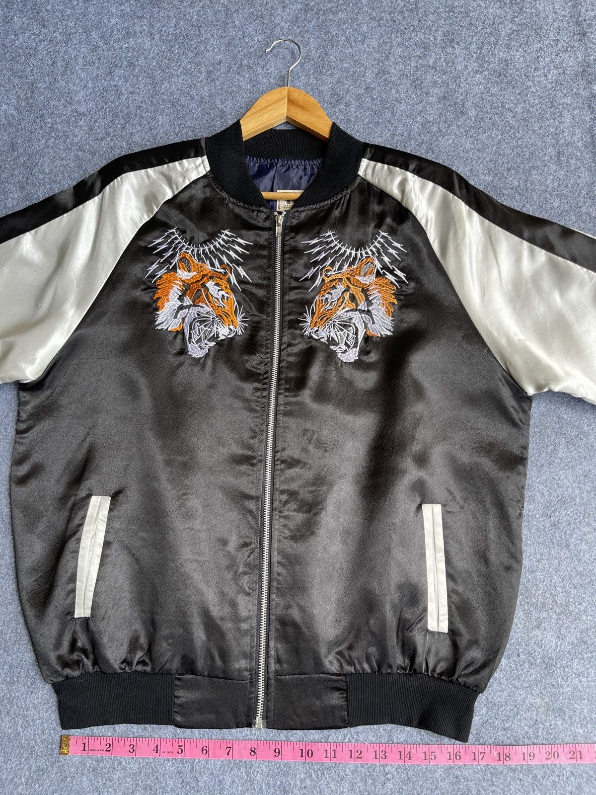 Karakuri Tamashii Rare🔥Japanese Sukajan Tiger Embroidery Jacket Size US XL / EU 56 / 4 - 13 Thumbnail