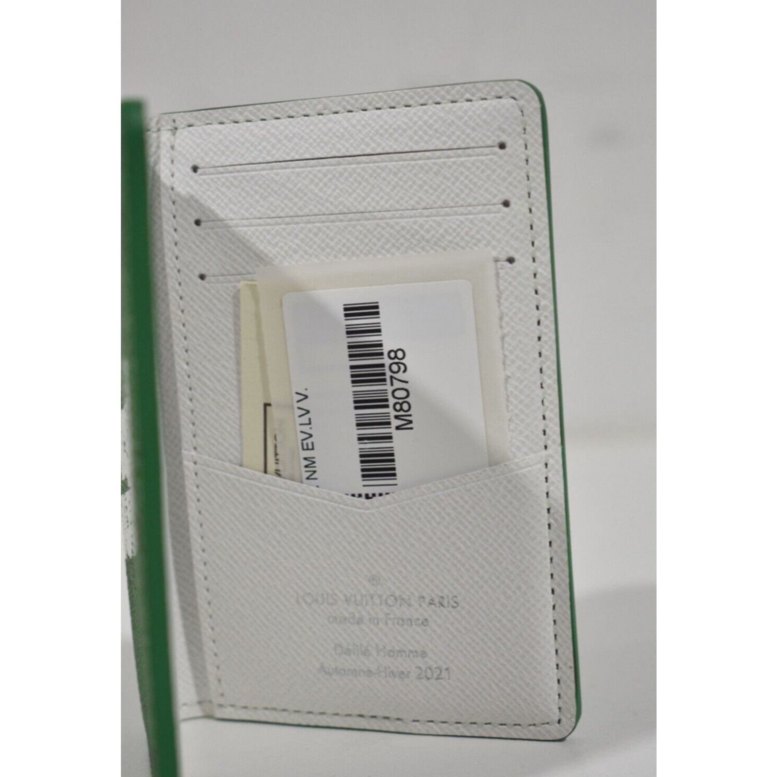 Louis Vuitton Louis Vuitton White Monogram Logo Pocket Organizer Wallet Size ONE SIZE - 11 Thumbnail