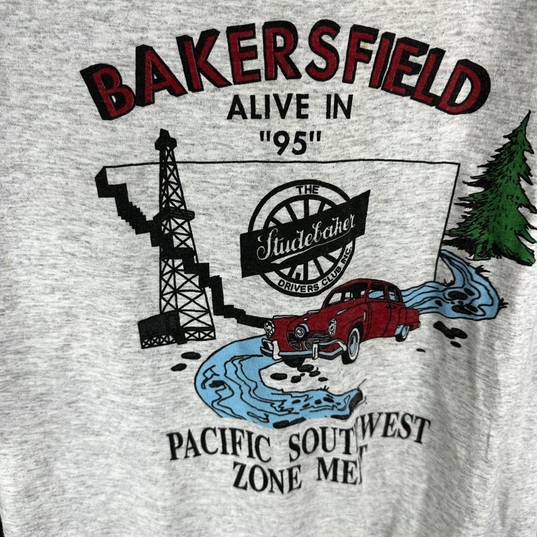 Vintage VINTAGE Bakersfield Studebaker Car Show T-shirt Large 1990s Size US L / EU 52-54 / 3 - 3 Thumbnail