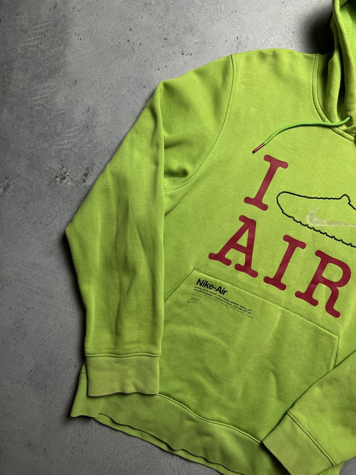 Nike Nike Vintage Celebration Of Air Neon Green Pullover Hoodie Size US M / EU 48-50 / 2 - 3 Thumbnail