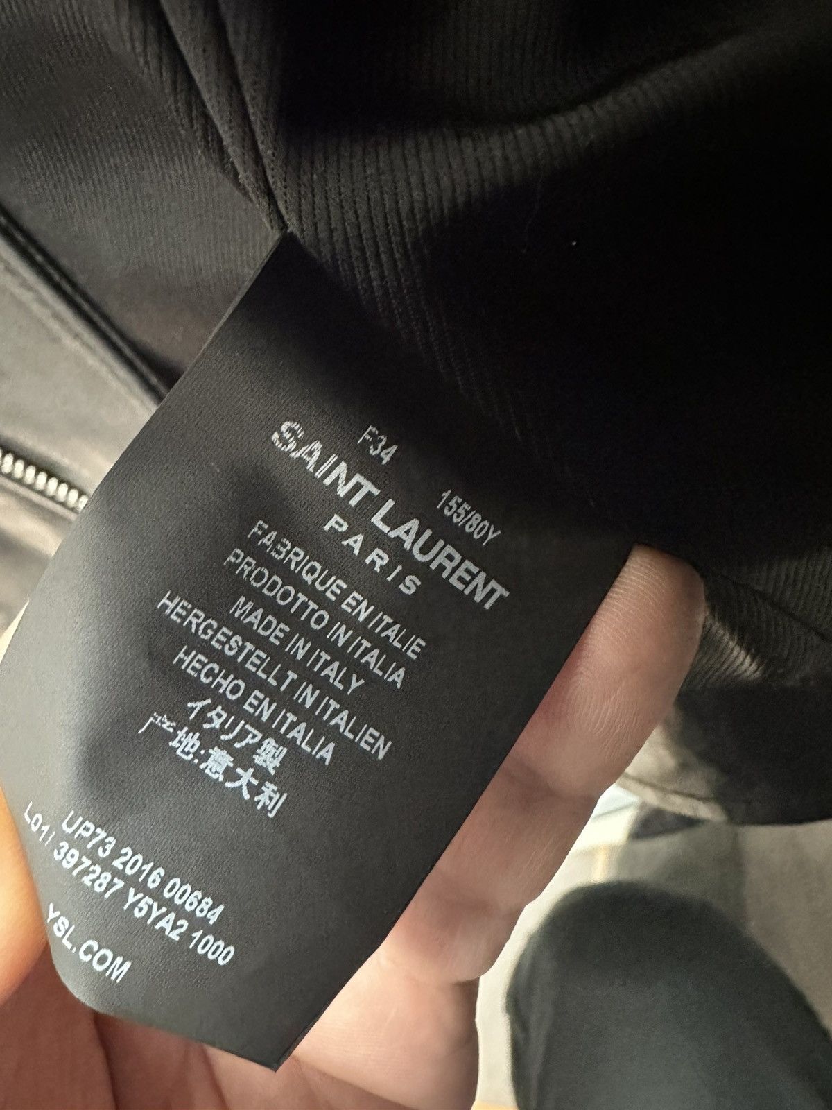 Saint Laurent Paris Saint laurent paris L01 lamb leather jacket 2016 Size XS / US 0-2 / IT 36-38 - 5 Thumbnail