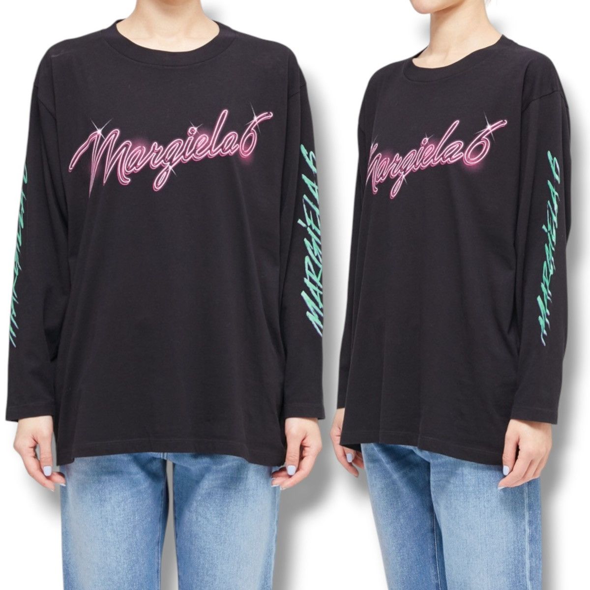 MM6 MM6 Maison Margiela Neon Logo Long Sleeve Shirt Oversized Size US XS / EU 42 / 0 - 1 Thumbnail