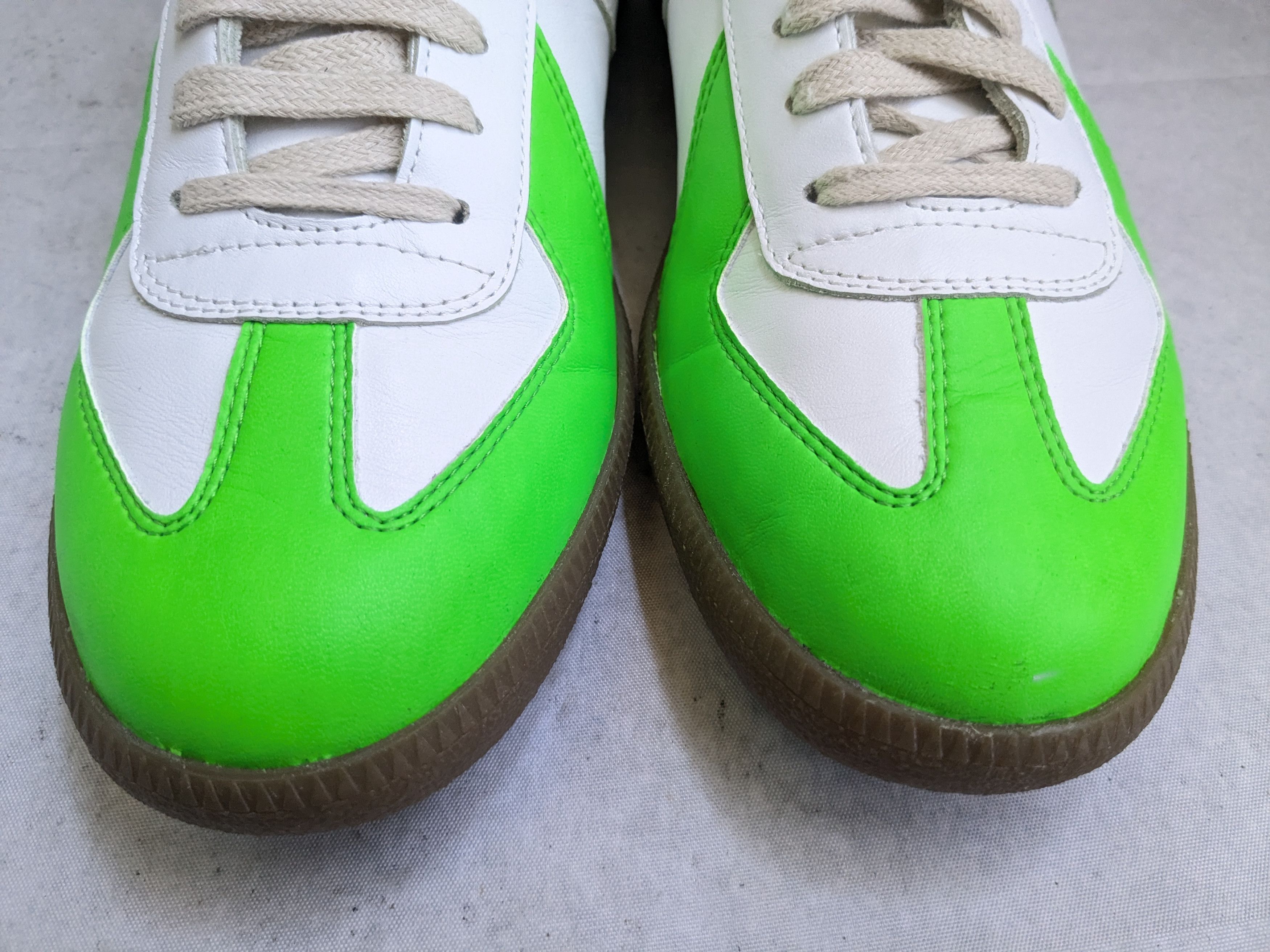 Maison Margiela Maison Margiela Replica GAT Sneakers White Green 13 46 Size US 13 / EU 46 - 3 Thumbnail