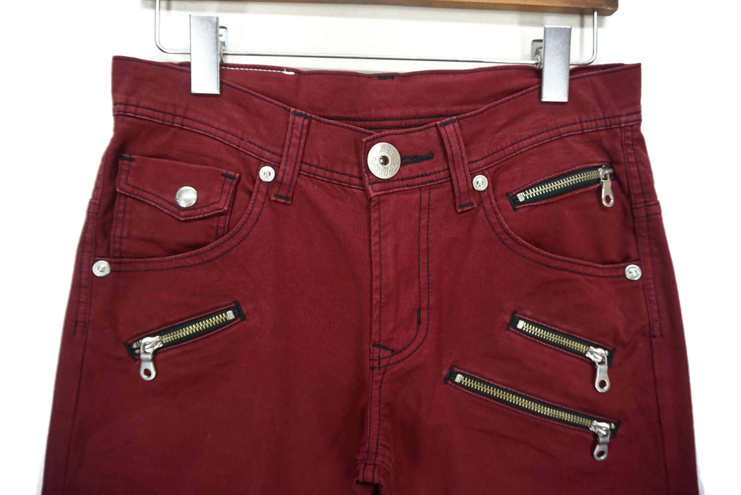 Lee Cowboy Pants fit W30xL31 Low-Rise Multi Zipper Bondage Pants Size US 28 / EU 44 - 3 Thumbnail