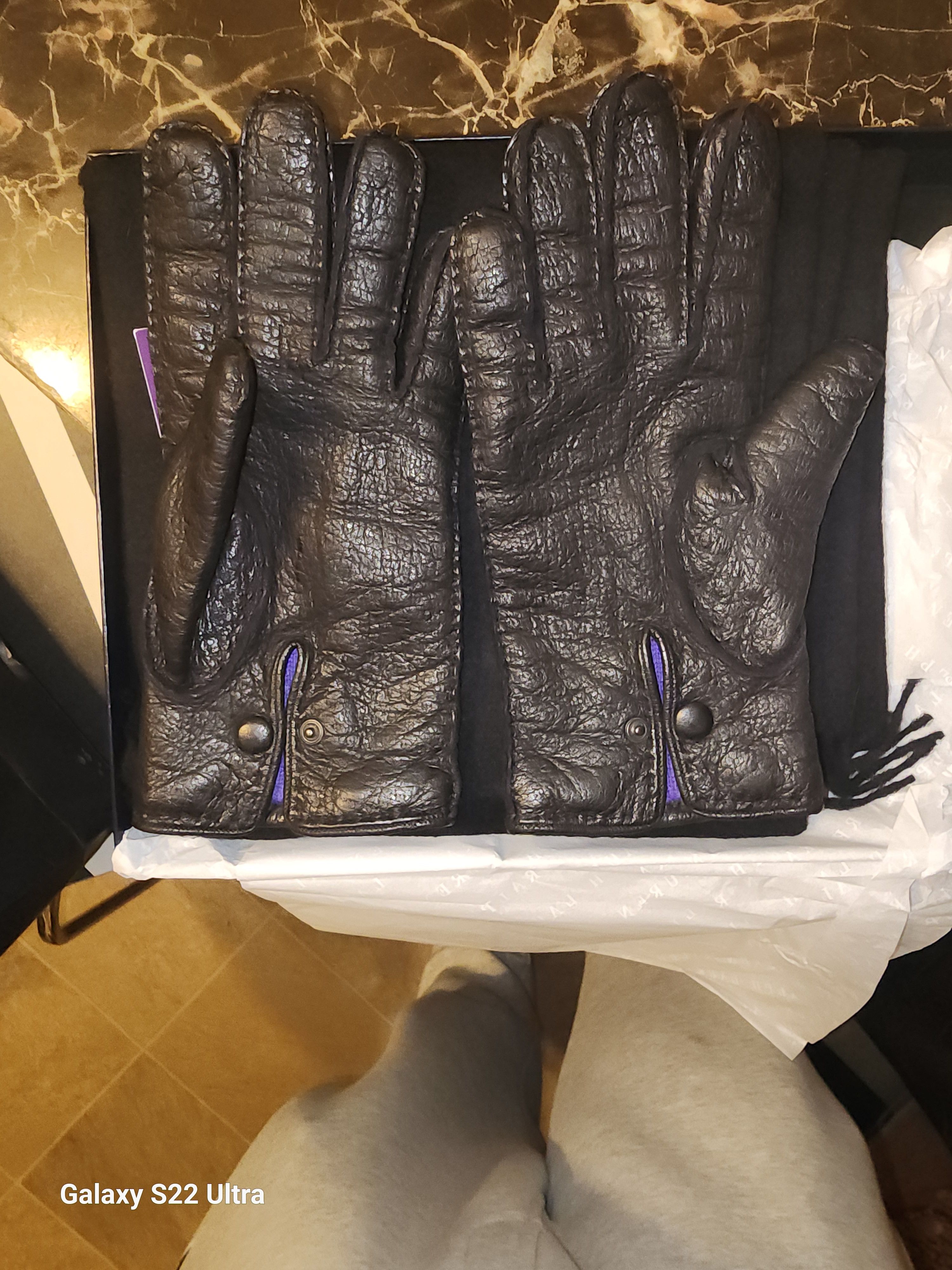 Ralph Lauren Ralph Lauren Purple Label Gloves Size ONE SIZE - 1 Thumbnail
