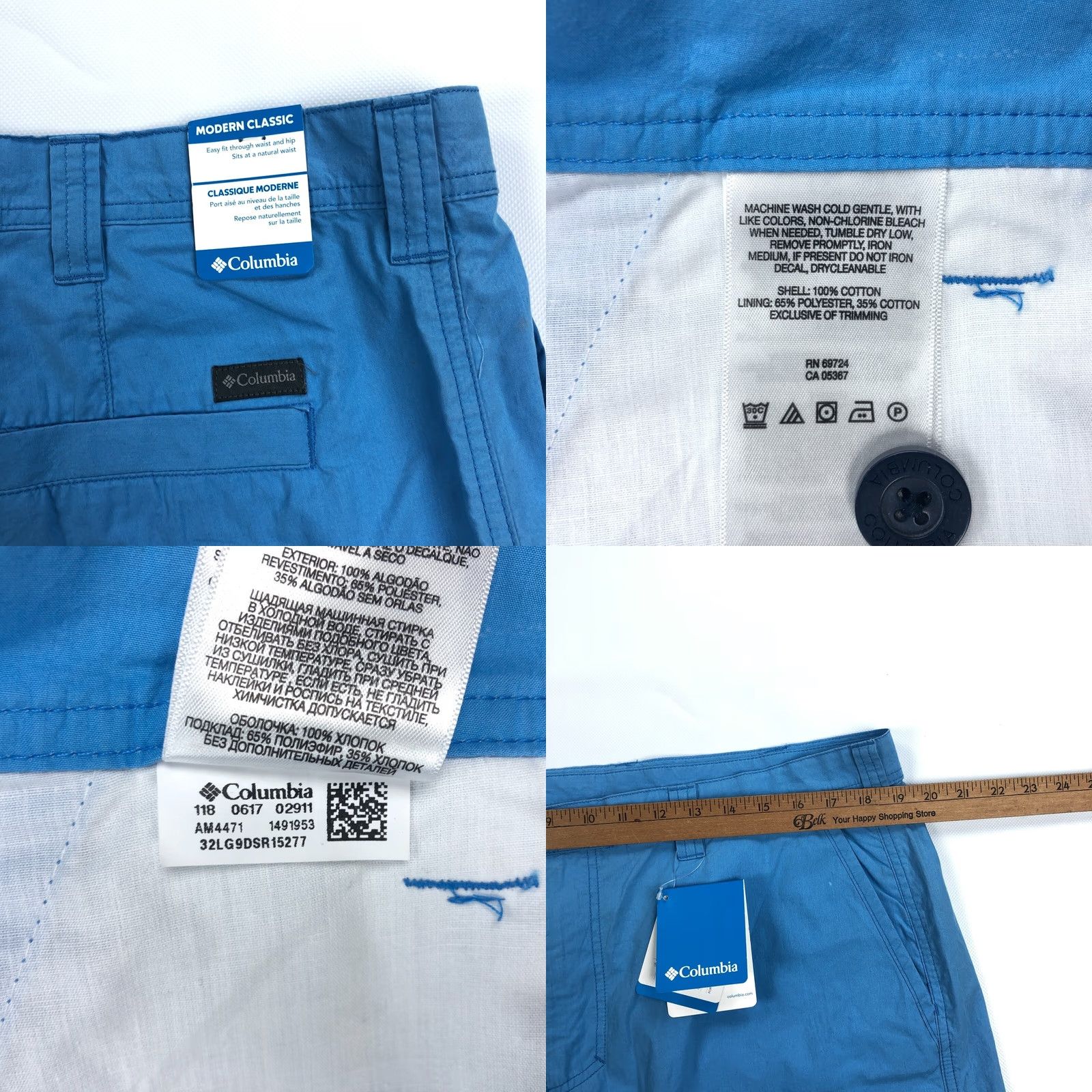 Vintage Columbia Washed Out Shorts Mens 38 Blue 10" Inseam Cotton Knit Regular Chino Outdoor Size US 38 / EU 54 - 8 Thumbnail