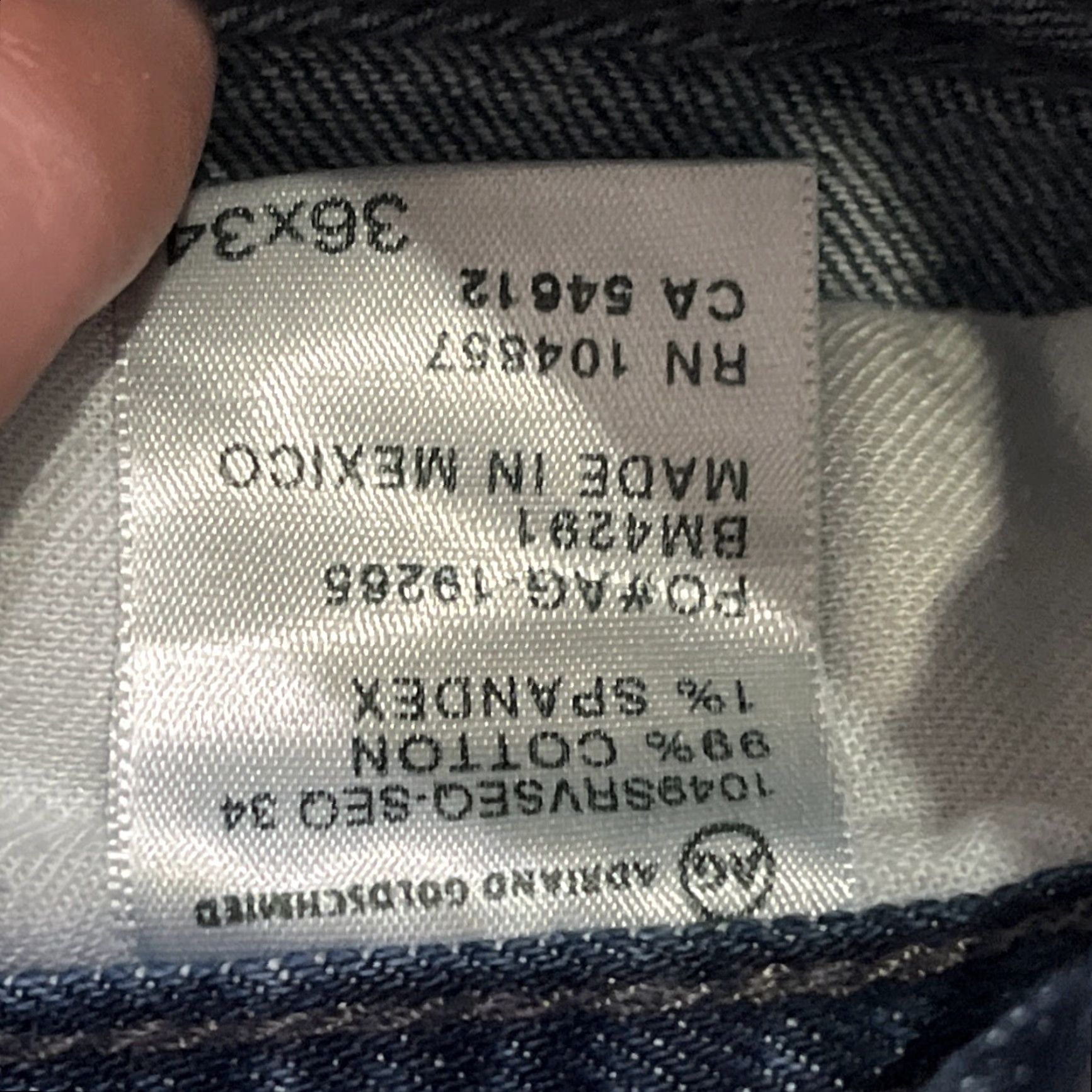 Vintage AG Adriano Goldschmied Jeans Mens 36x32 Denim Blue 5-Pocket Tapered Slimming Regular Adult Mens Jeans Size US 36 / EU 52 - 3 Thumbnail