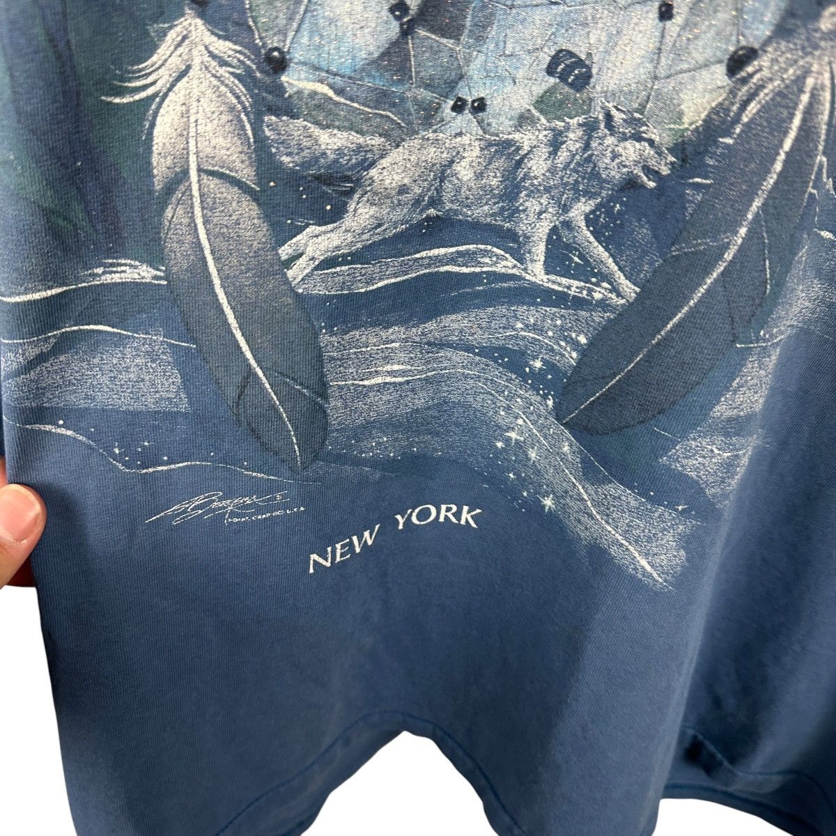 Vintage Vintage Y2K New York Wolf Animal Nature Shirt Size US XXL / EU 58 / 5 - 5 Thumbnail