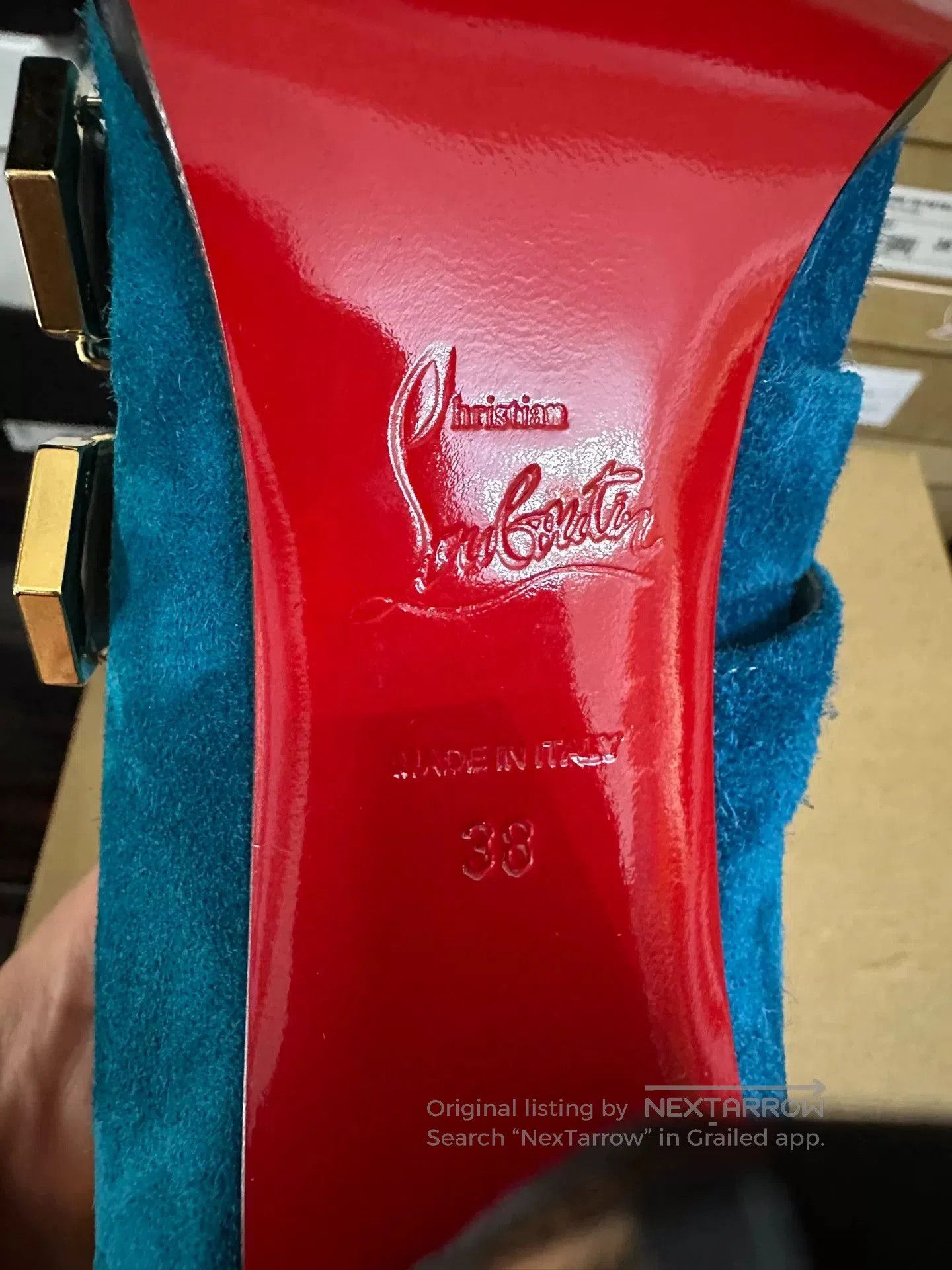 Christian Louboutin Christian Louboutin Blue High Heels Size 38. Size US 7 / IT 37 - 5 Thumbnail