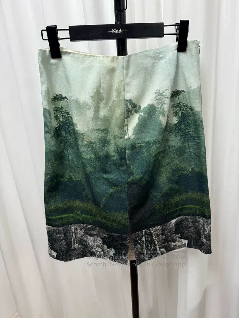 Dries Van Noten DRIES VAN NOTEN Landscape Forest Skirt Size 37" - 1 Thumbnail