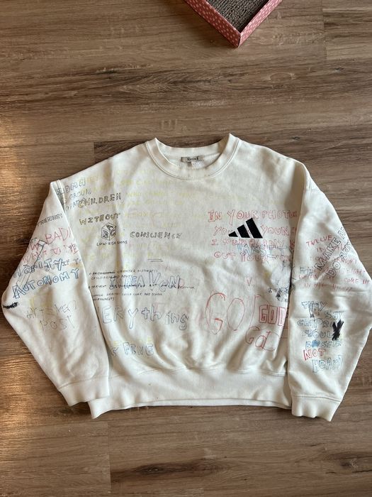 Yeezy scribble outlet sweatshirt