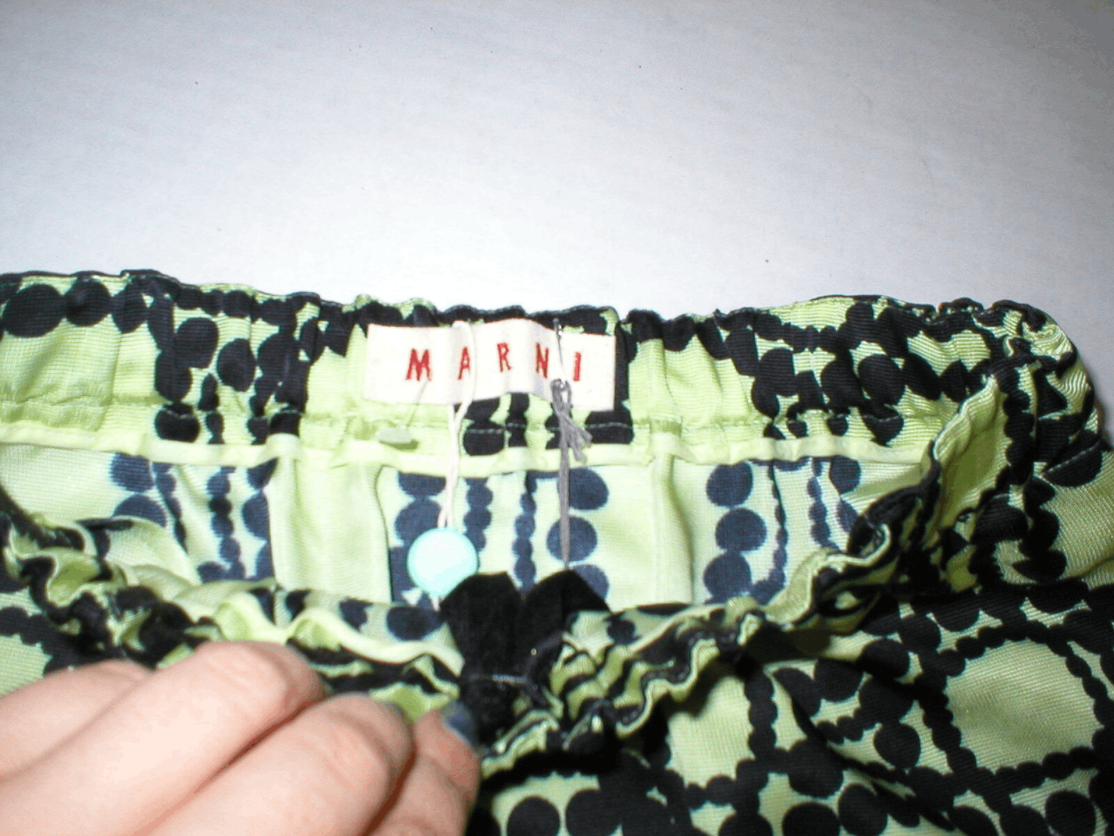 Marni New Women 2 NWT Italy Marni Skirt 38 Yellow Black Polka Dots Size 26" / US 2 / IT 38 - 2 Thumbnail