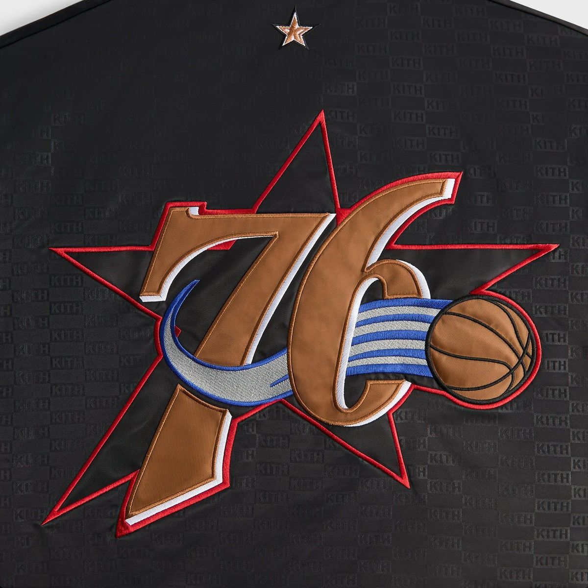 Kith Kith for NBA All-Star Philadelphia 76ers Bomber Black Large Size US L / EU 52-54 / 3 - 6 Thumbnail