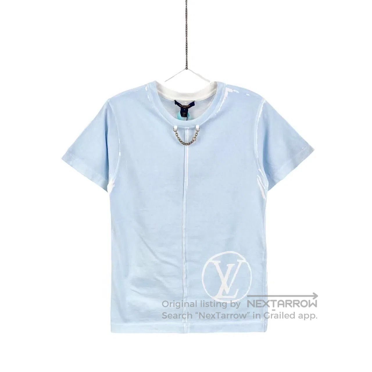 Louis Vuitton Louis Vuitton 23SS chain embellishment logo short sleeves| Size S / US 4 / IT 40 - 1 Thumbnail