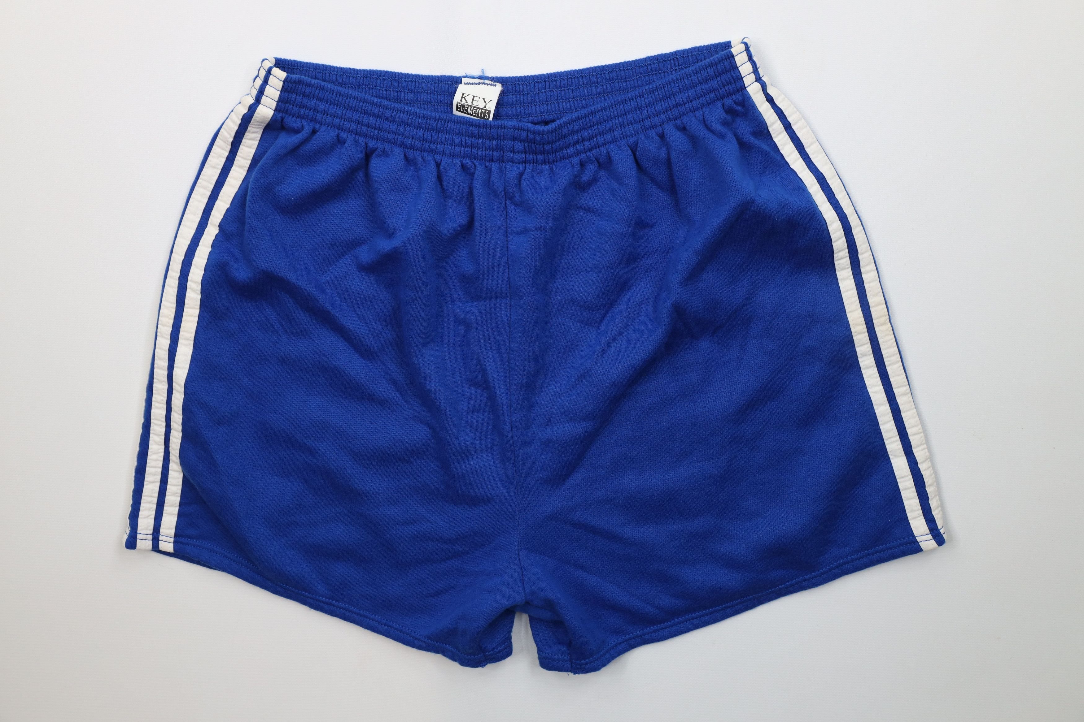 Vintage Vintage 70s 80s Streetwear Sweatpants Short Shorts Blue USA Size US 36 / EU 52 - 1 Thumbnail