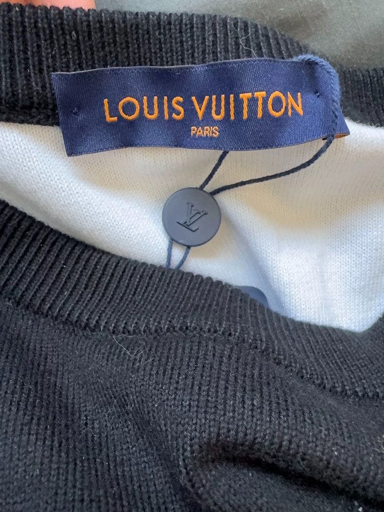 Louis Vuitton Louis Vuitton Classic Printed Ombré Crew Neck Casual Long- Size US L / EU 52-54 / 3 - 4 Thumbnail