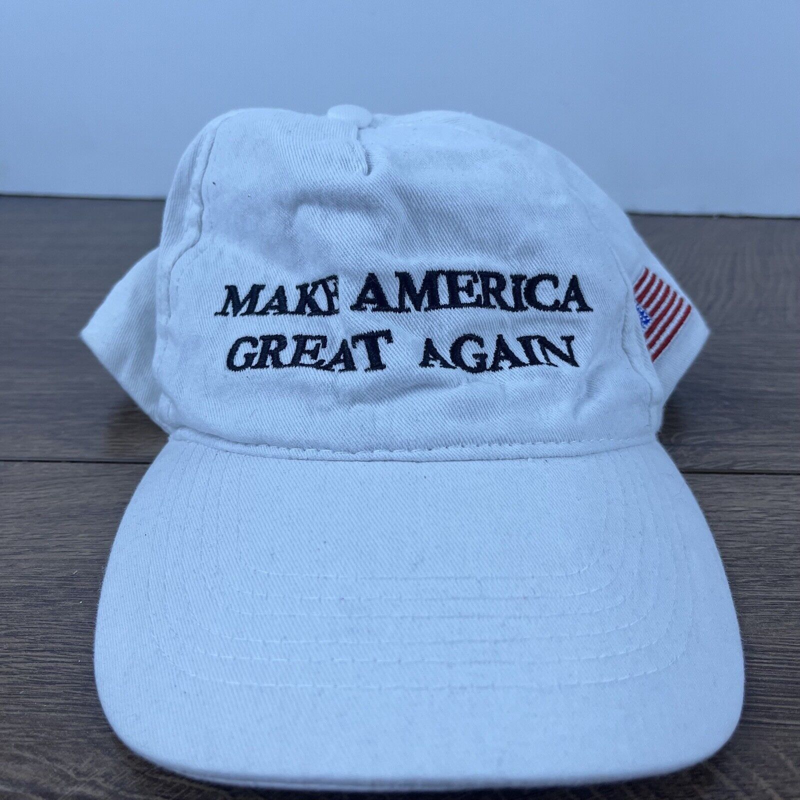 Other MAGA Hat Flag Make America Great Again Adjustable Hat White Size ONE SIZE - 1 Thumbnail