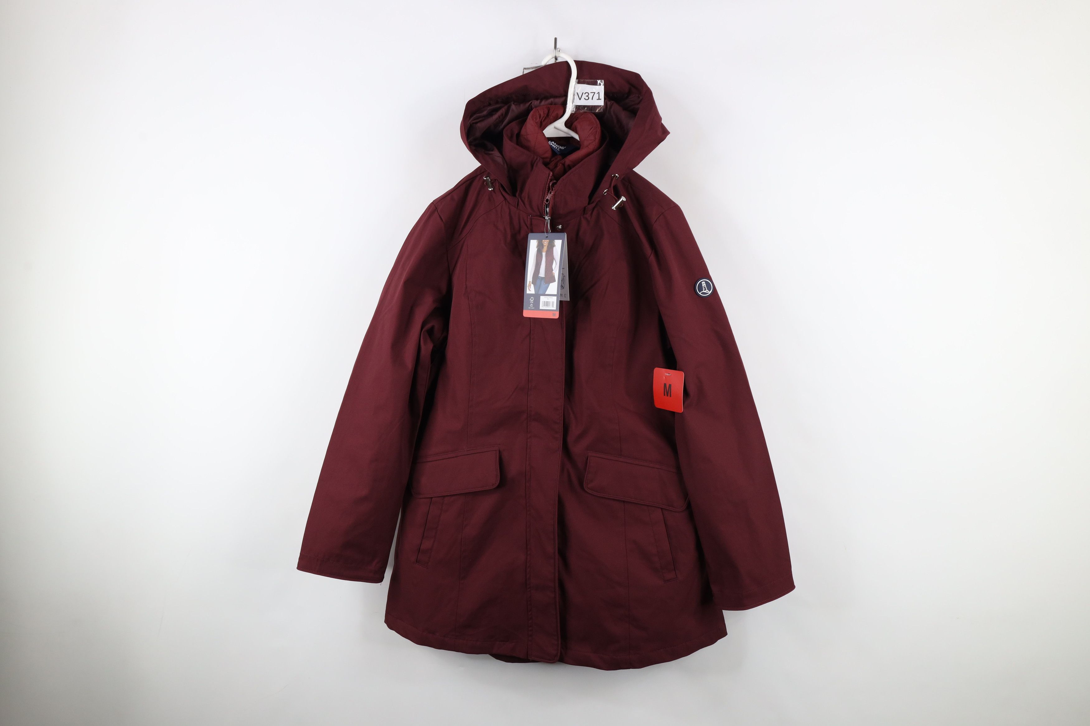 Lands' End × Vintage New Lands End 3 In 1 System Hooded Jacket Puffer Vest Red Size M / US 6-8 / IT 42-44 - 1 Thumbnail