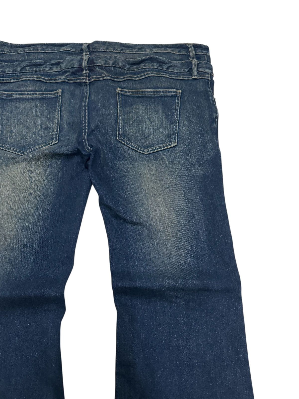 Japanese Brand Vintage Play Chess Dragon Print Acid Wash Low Rise Denim Size US 38 / EU 54 - 12 Thumbnail