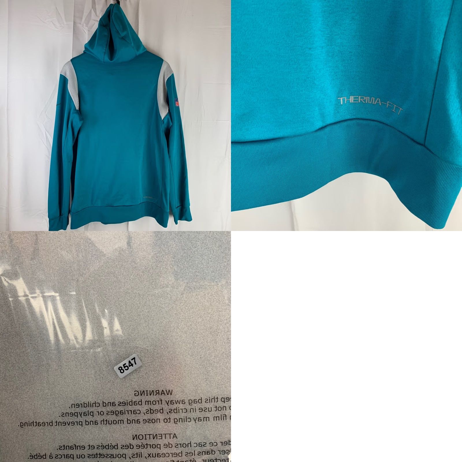 Nike Nike Jacksonville Jaguars NFL Therma-FIT On-Field Pullover Hoodie Mens Med Teal Size US M / EU 48-50 / 2 - 9 Thumbnail