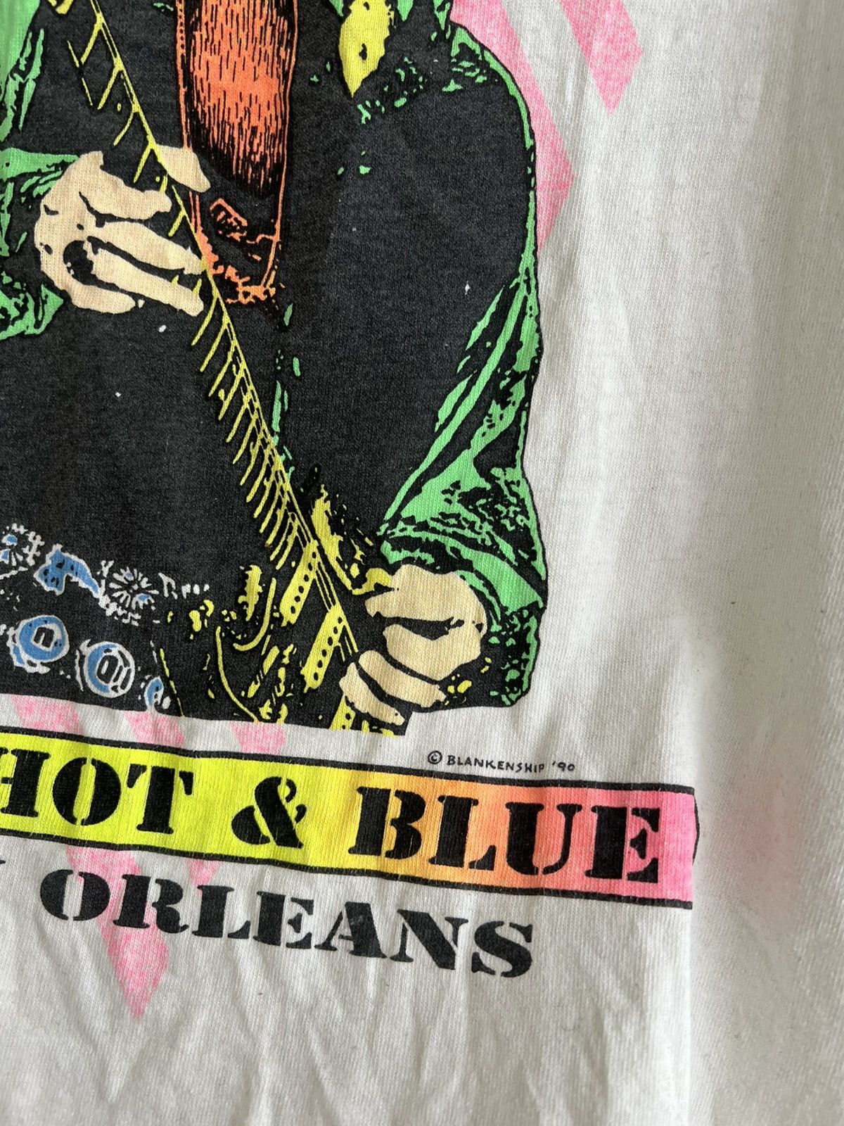 Fruit Of The Loom Vintage 1990 Carlos Santana Jammin Tee L New Orleans USA Size US L / EU 52-54 / 3 - 7 Thumbnail