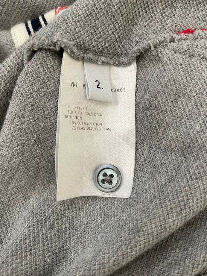 Thom Browne Thom browne Gray back color stripe Polo short sleeves 2504- Size US M / EU 48-50 / 2 - 7 Thumbnail