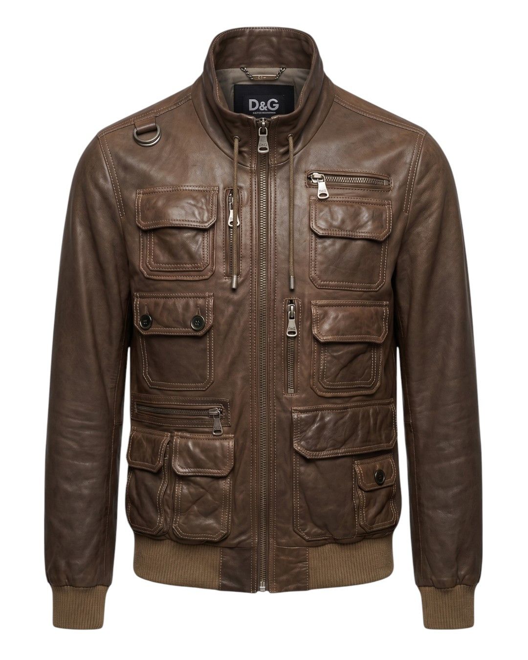 Dolce & Gabbana S/S 2006 LAMBSKIN LEATHER MULTIPOCKET JACKET Size US M / EU 48-50 / 2 - 1 Thumbnail