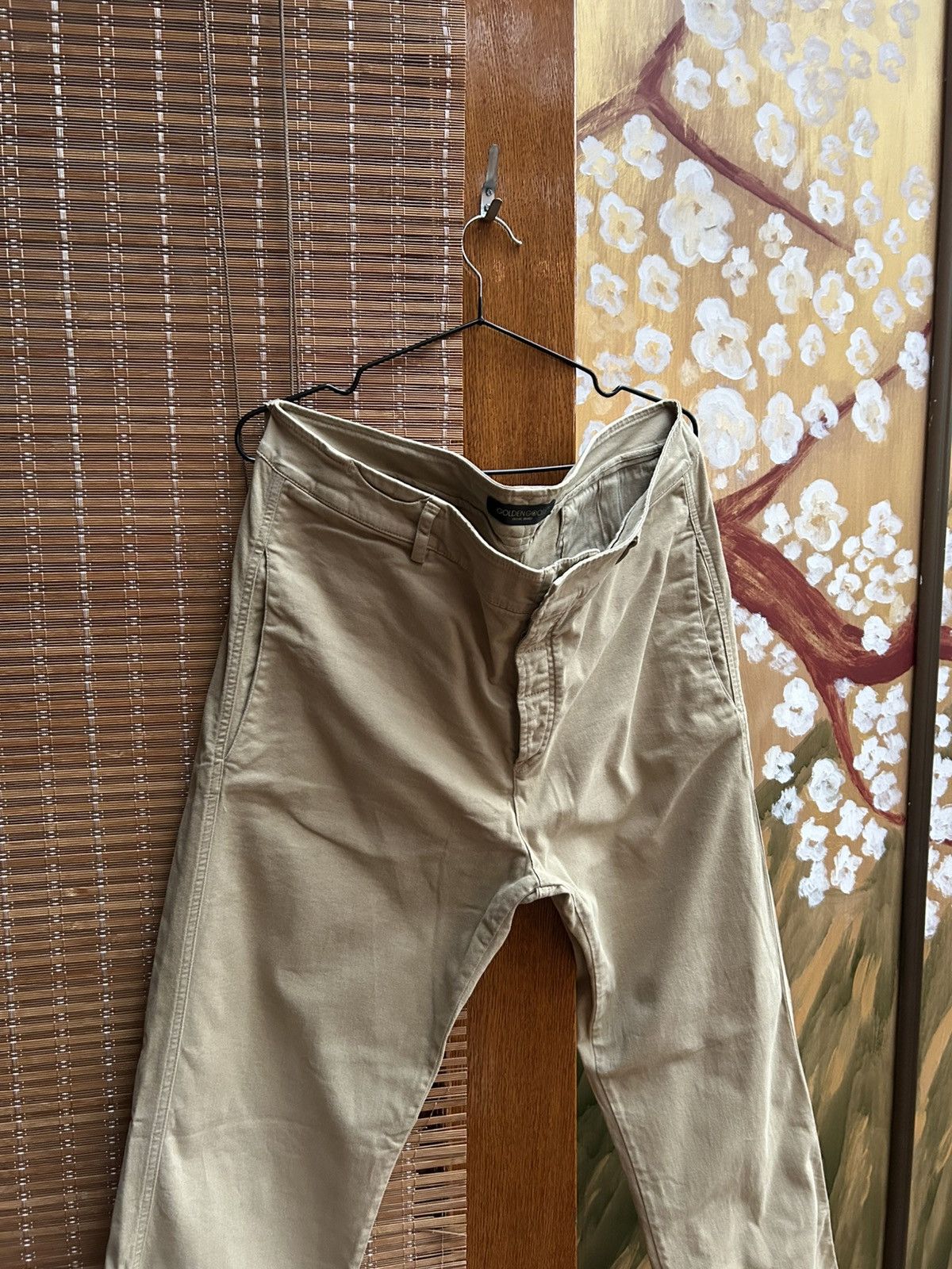 Golden Goose Golden Goose Deluxe Brand Mens Khaki Chino Pants Straight L Size US 34 / EU 50 - 3 Thumbnail