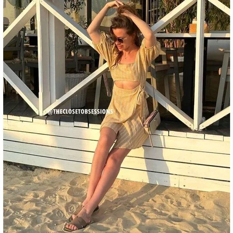 Zara ZARA Mini Dress with Opening Detail Size M / US 6-8 / IT 42-44 - 14 Thumbnail