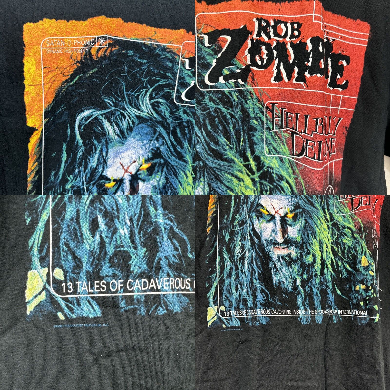 Vintage VINTAGE Rob Zombie Hellbilly Deluxe Graphic Tee Black Large Mens Size US L / EU 52-54 / 3 - 8 Thumbnail