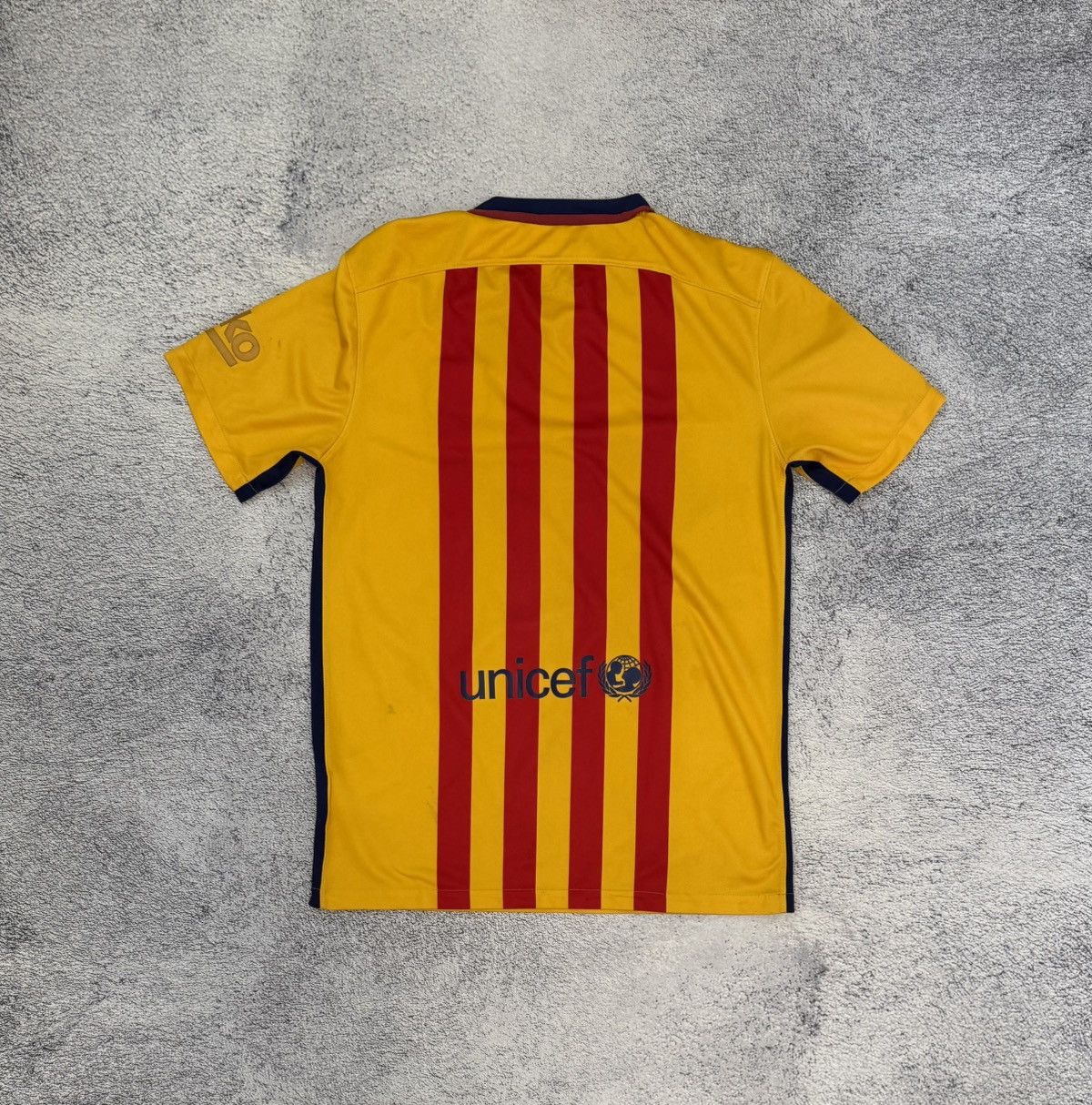 Nike Nike Barcelona 2015 Away Jersey Yellow Shirt MenM 658785-740 Size US M / EU 48-50 / 2 - 2 Thumbnail