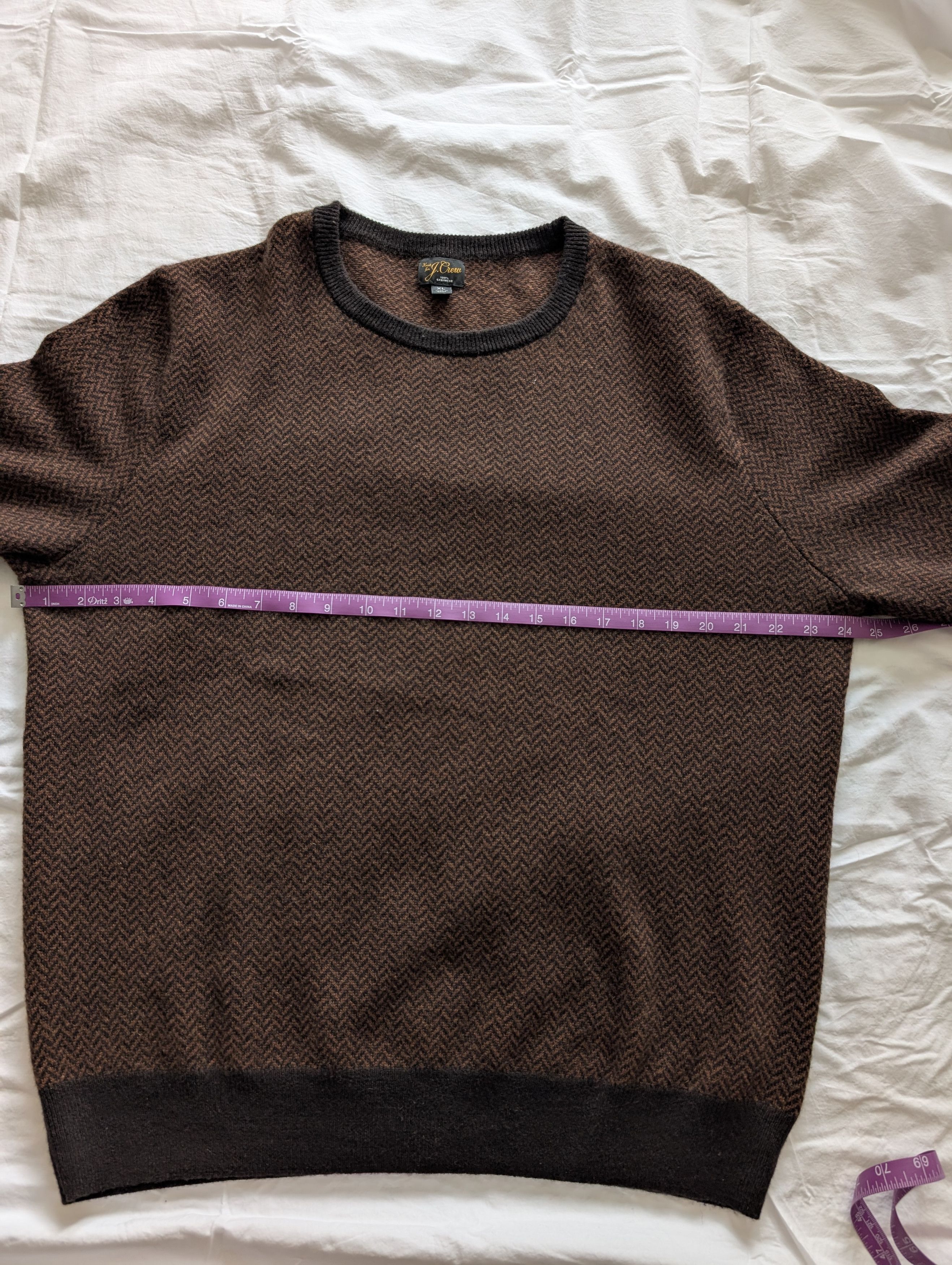 J.Crew Jcrew cashmere Houndstooth Sweater Size US XL / EU 56 / 4 - 3 Thumbnail